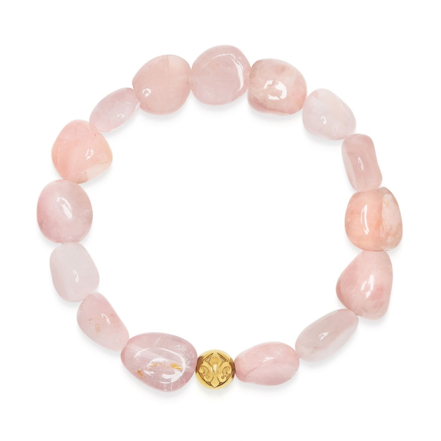 Nialaya Women's Pink Rose Quartz Gemstone Bracelet