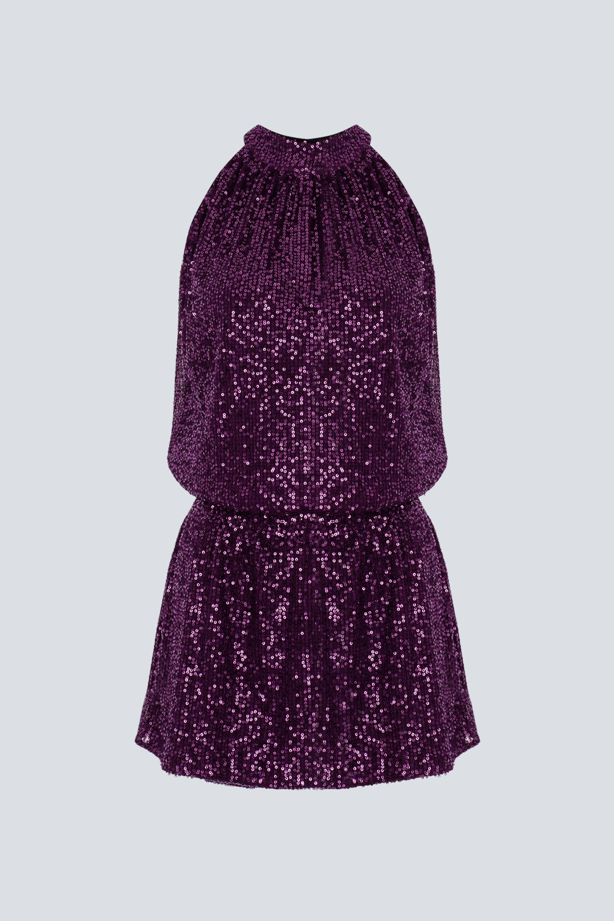 Alive New York City Women's Purple Amethyst Glow Mini Dress In Purple