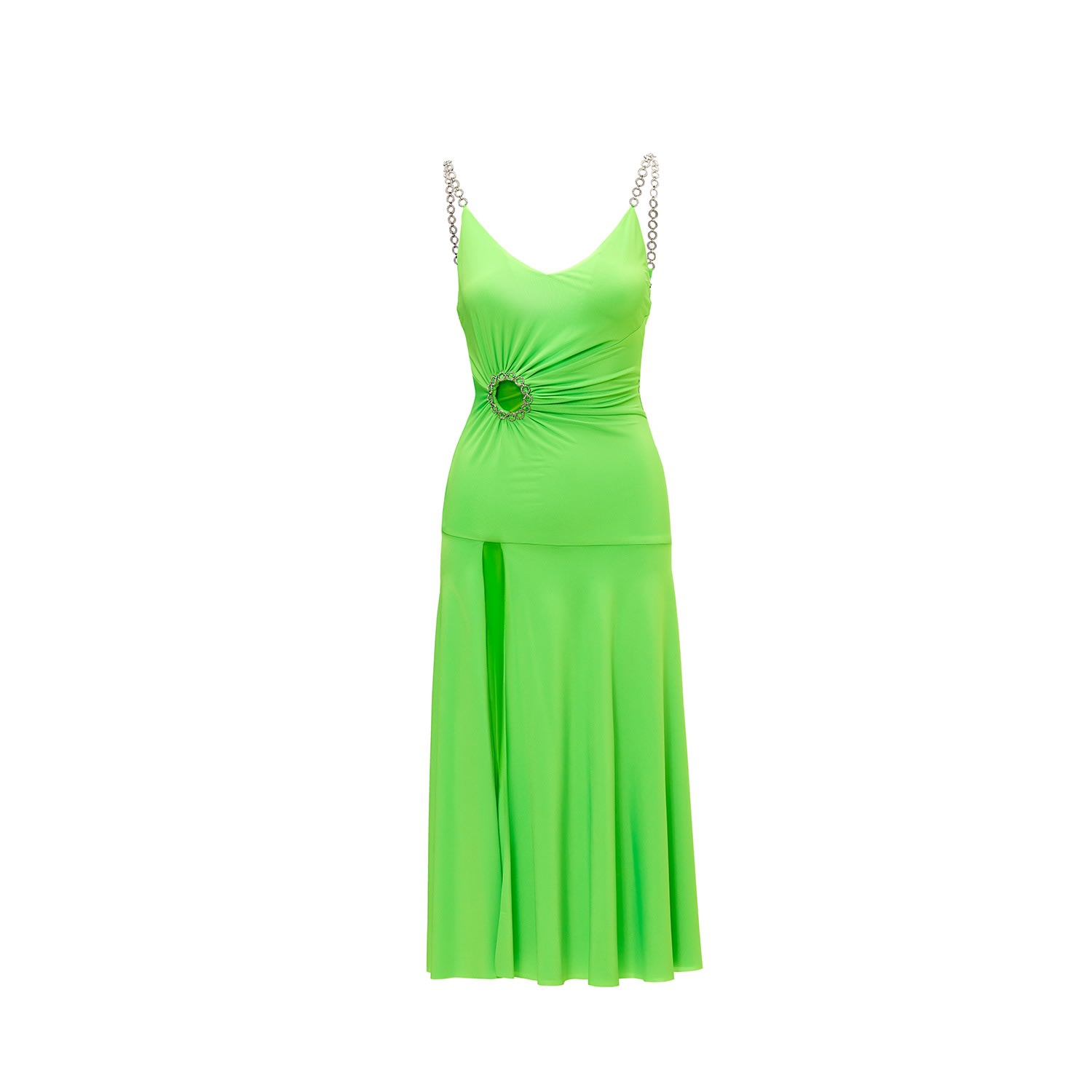 Nissa Women's Open-back Midi Dress Green