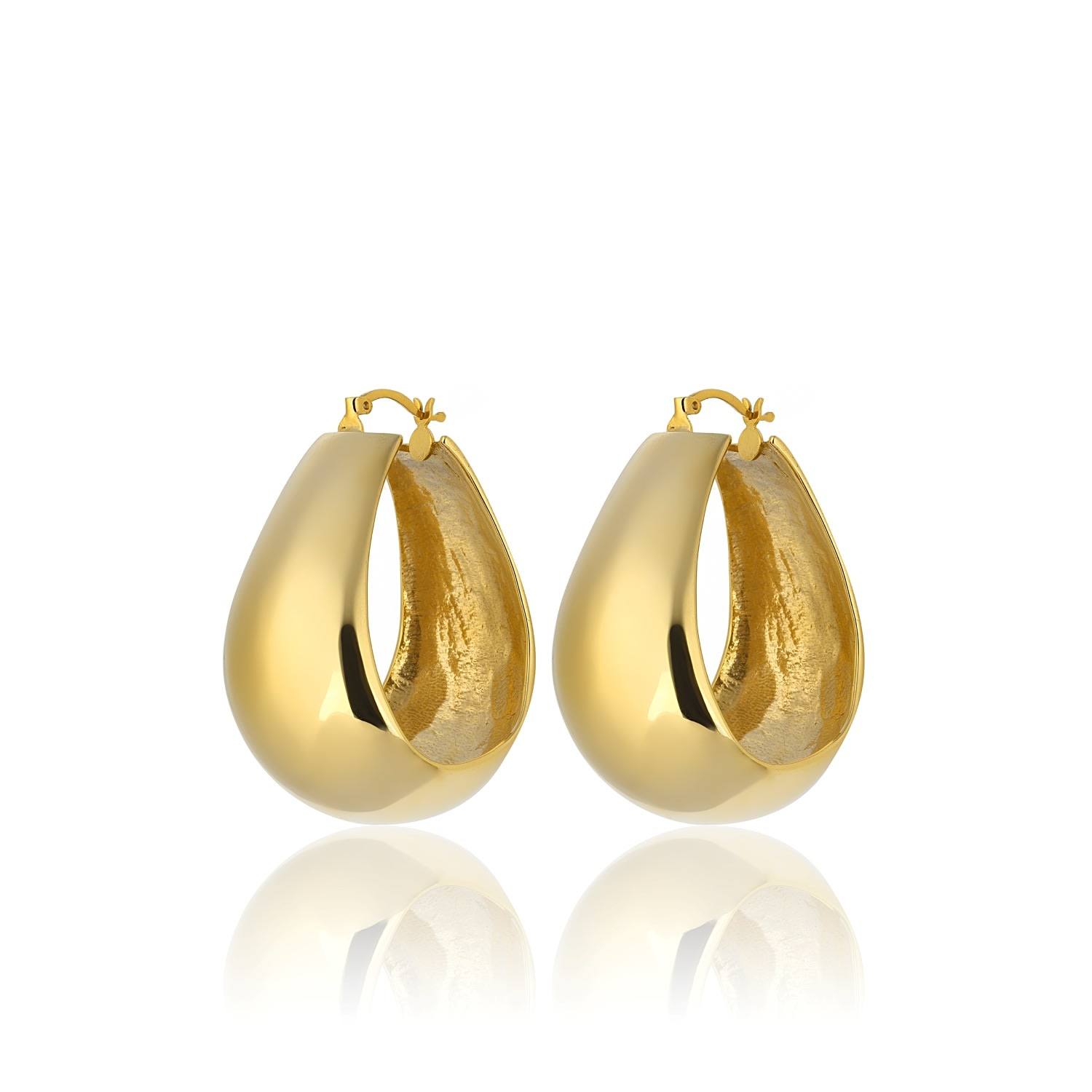 Women’s Gold Adel Hoop Earrings Maison Soula