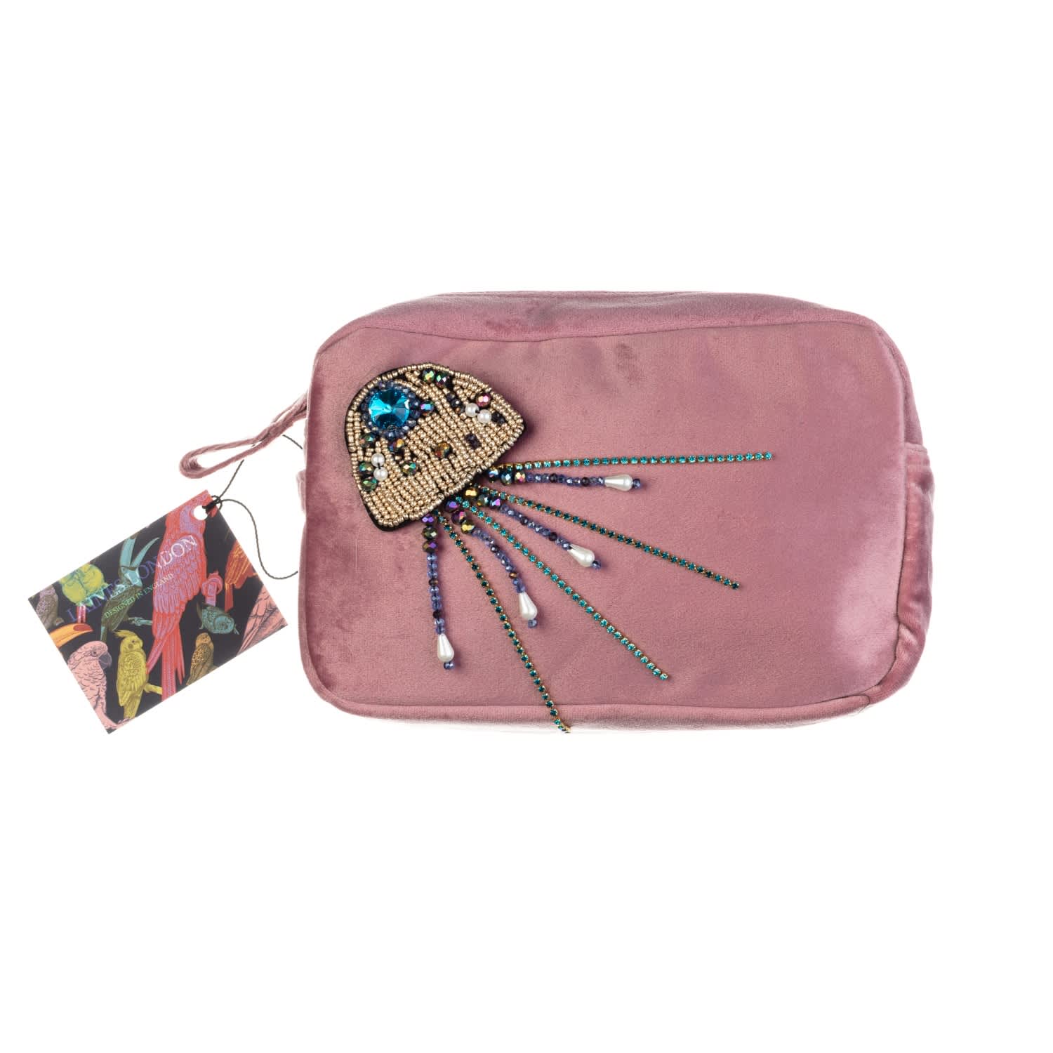pink velvet bag