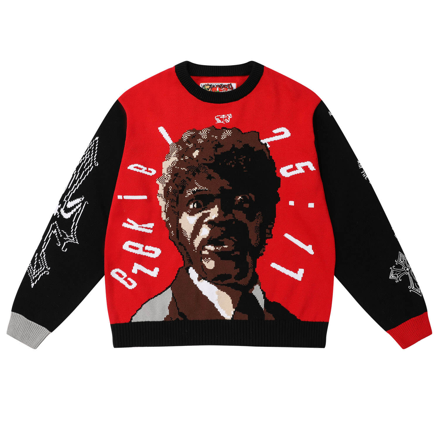 Veryrare Men's Red Ezekiel Cotton Crewneck