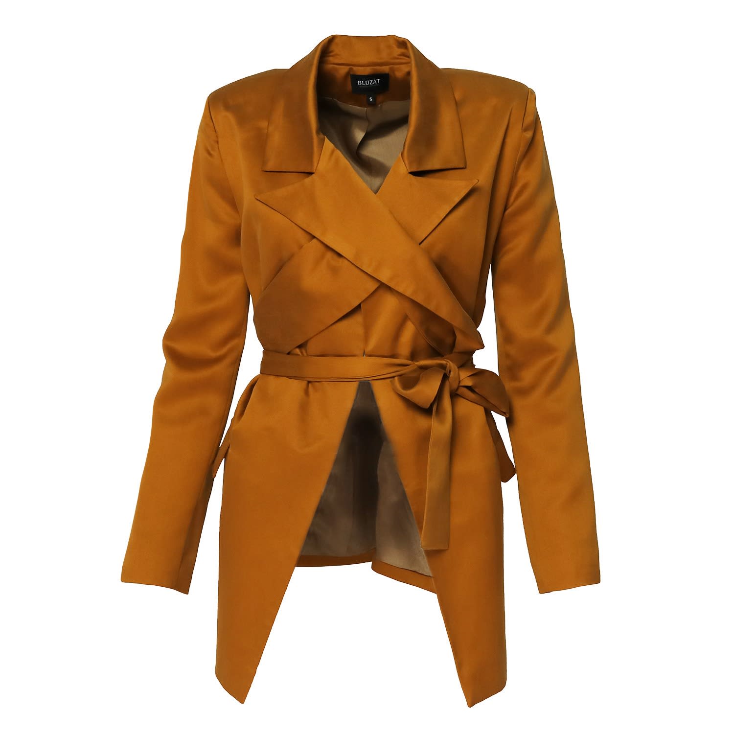 wrap around coat with belt