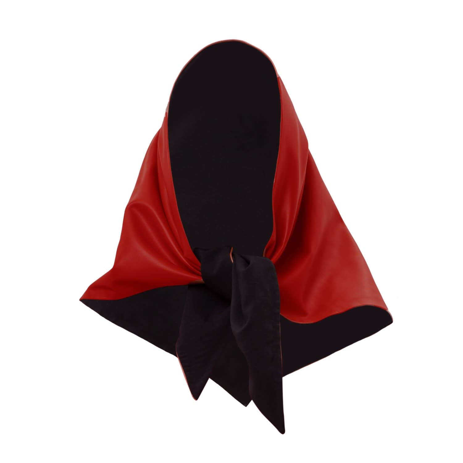 Faux Leather Shawl Scarf Red | Julia Allert | Wolf & Badger