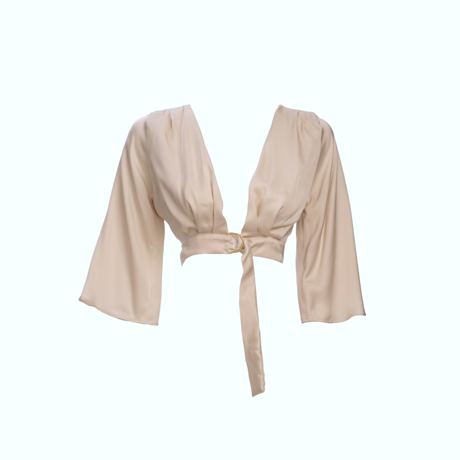 Daidallo Women's Neutrals Philotes Top Ecru In Beige
