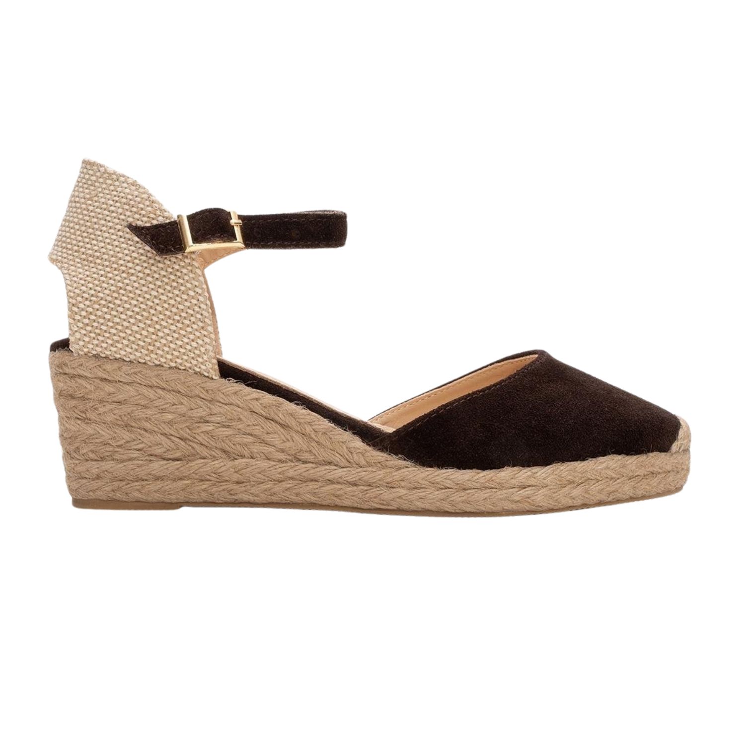 Forever & Always Shoes Women's Aldea Brown Suede Leather Platform Espadrille In Brown