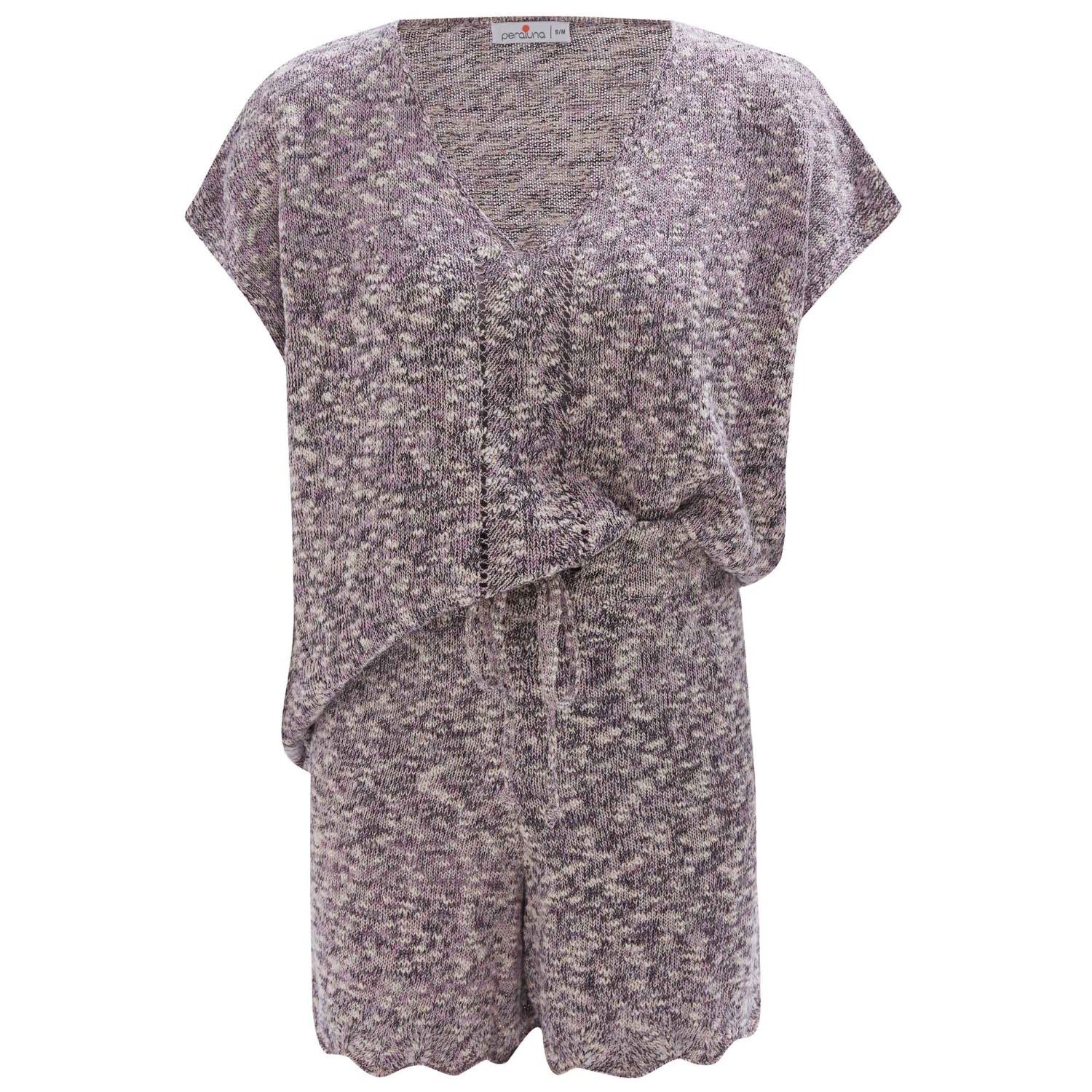Peraluna Renge Knitted Blouse & Shorts Matching Set