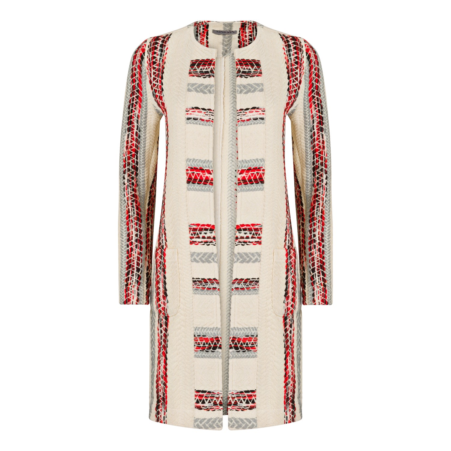 Boutique Kaotique Women's White Moroccan Handmade Quilted Jacket In White