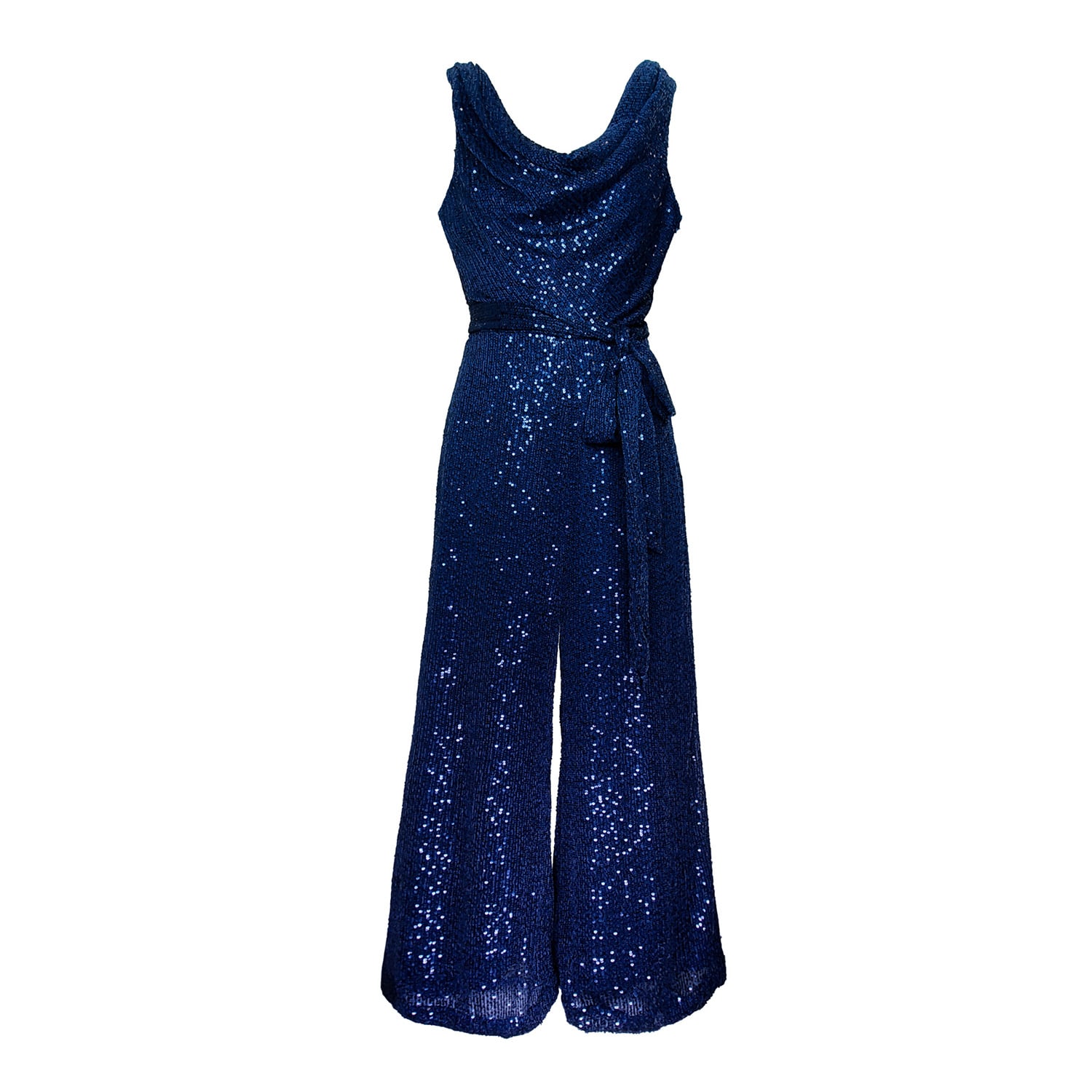 Emma Wallace Women's Blue Lora Jumpsuit - Sequinned Navy In Blue