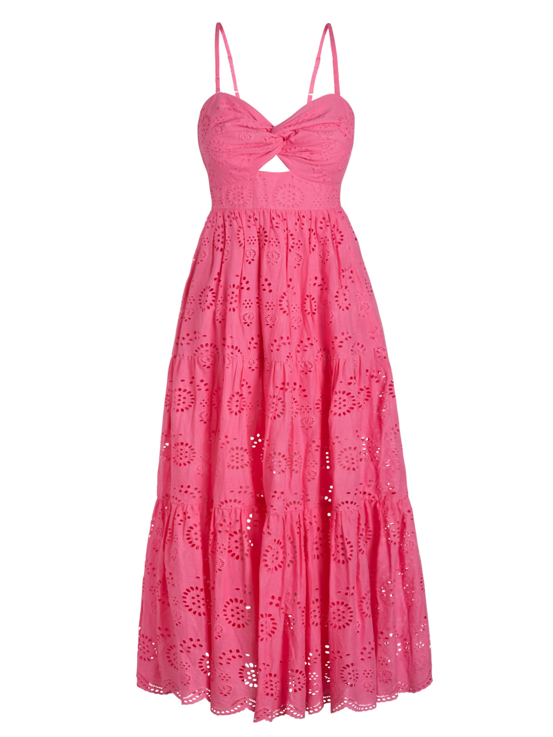 Change Of Scenery Women's Pink / Purple Jillian Dress In Hibiscus Eyelet