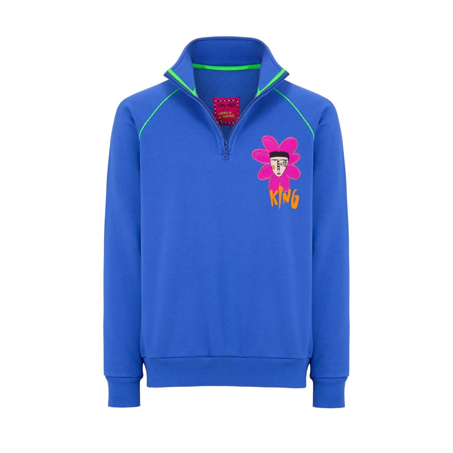 King Naked Blue Late Bloomer Unisex Sweatshirt In Blue