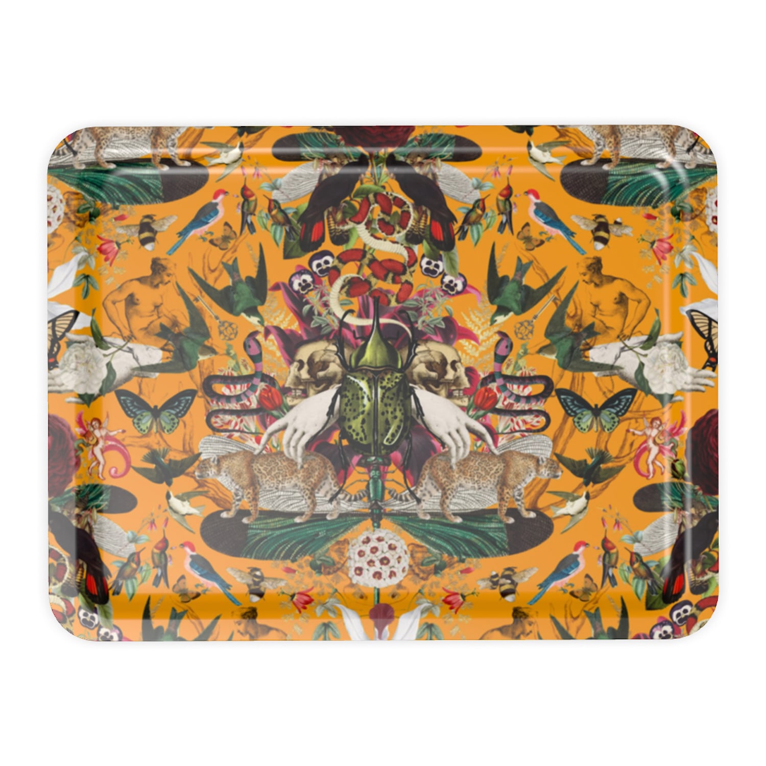 Yellow / Orange Divine Curio Large Tray Myrtle & Mary