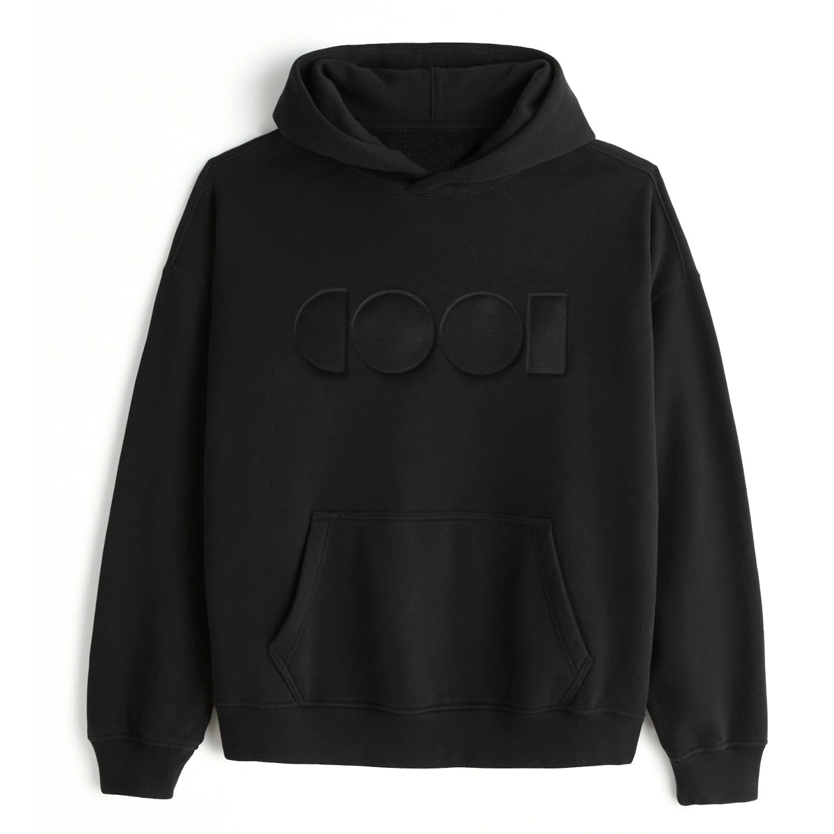 Women’s Black Embossed Hoodie Extra Large Cool Creative