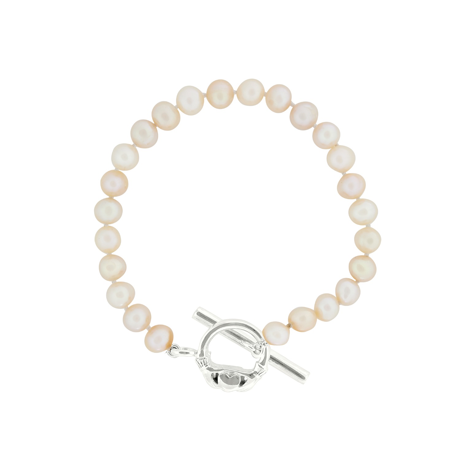 The Katie Sterling Silver Bead Bracelet Silver Bead -  UK