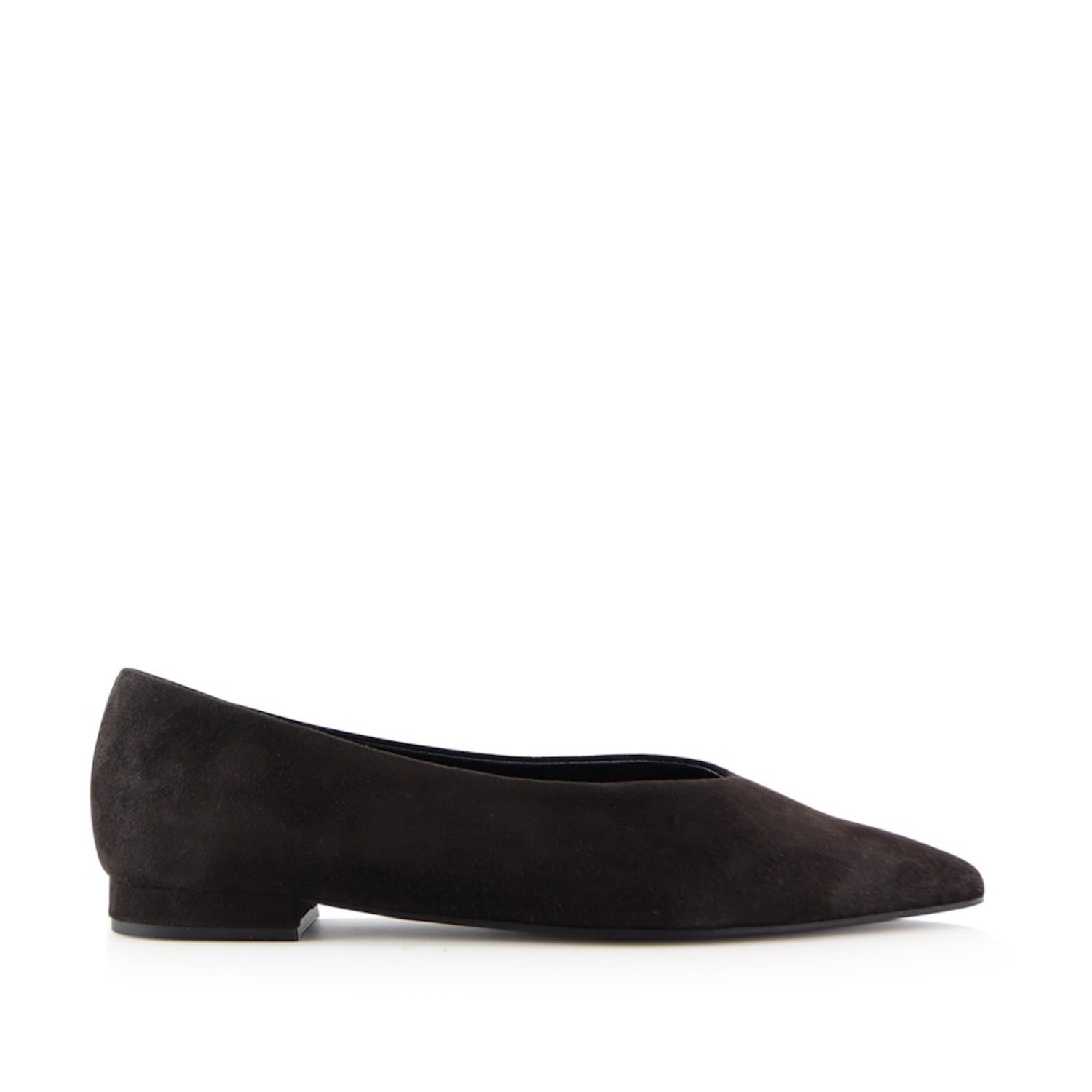 Notabene Women's Ginevra Ballerina, Dark Brown Suede