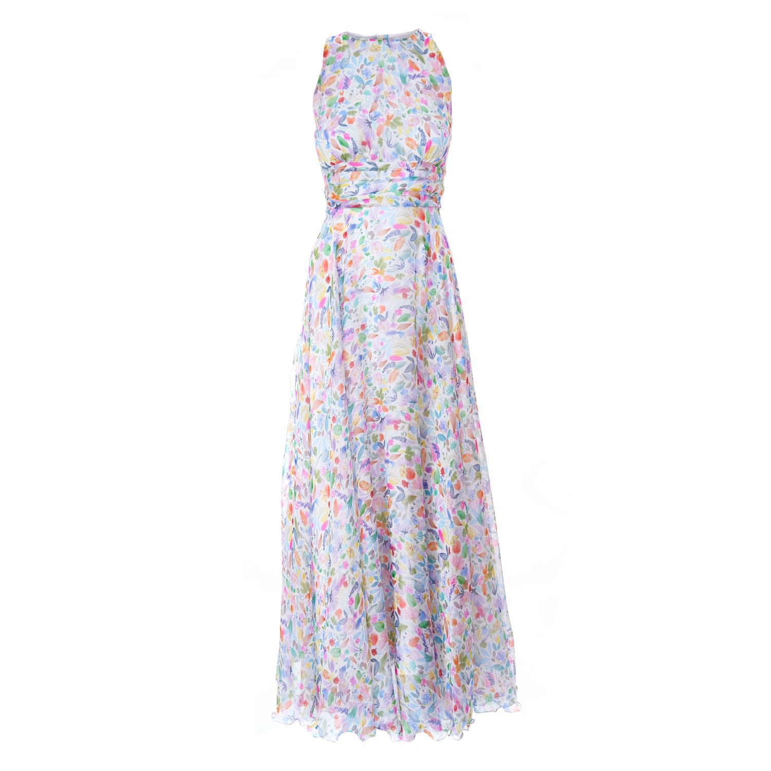 Sofia Tsereteli Long Chiffon Dress