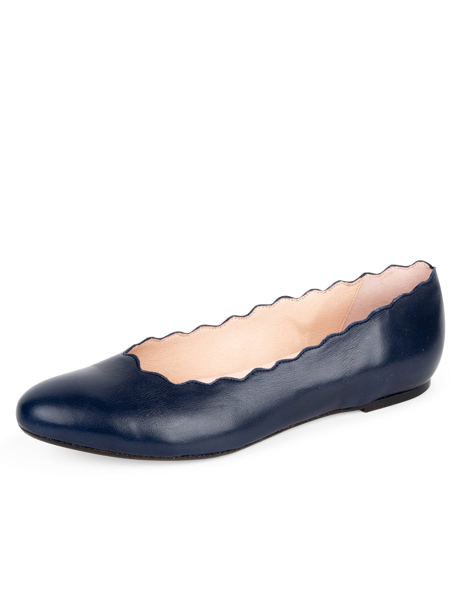 Patricia Green Women's Blue Palm Beach Ballet Flat Navy In Black