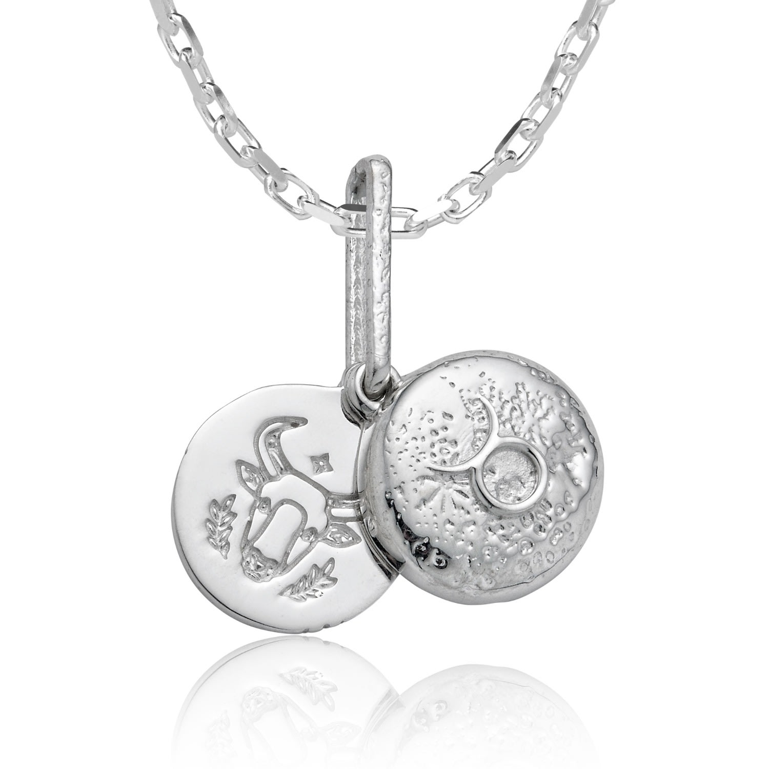 Cartography Women's Taurus - Zodiac Necklace In Sterling Silver