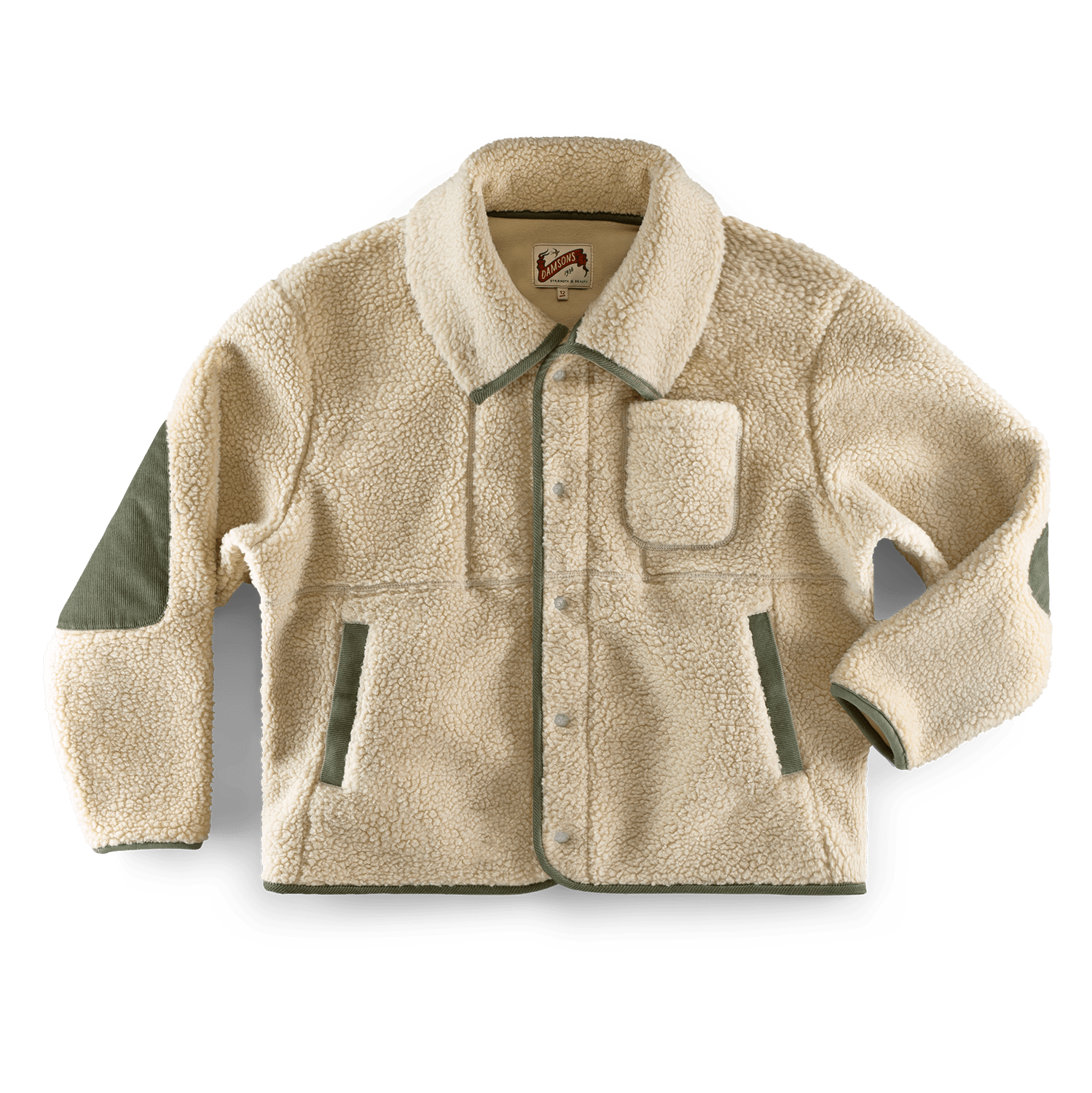 &sons Trading Co Women's Neutrals Damsons Borg Fleece Jacket Natural