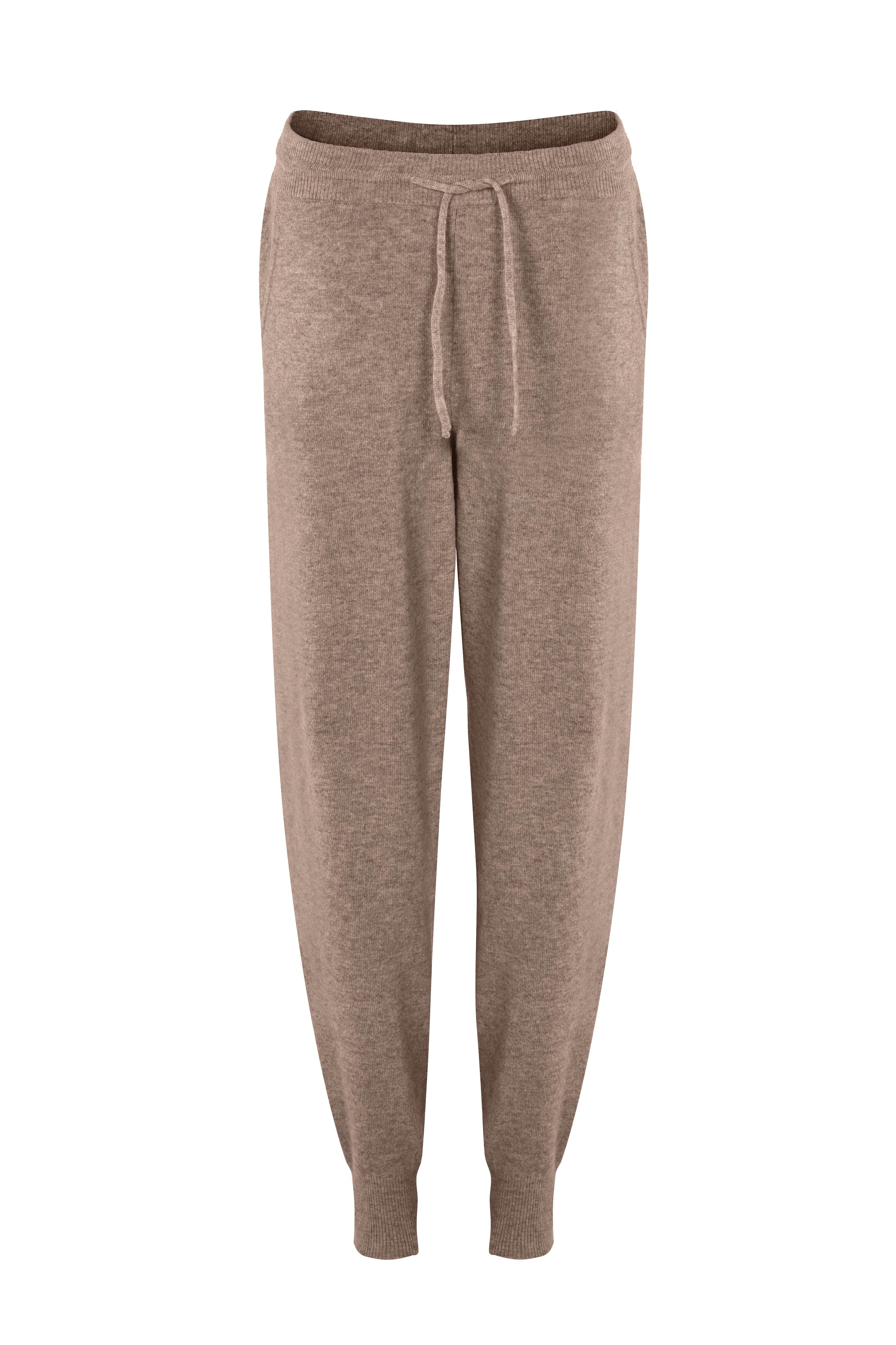 Justlove Women's Neutrals / Brown Cashmere Sweatpants Natural Brown In Brown