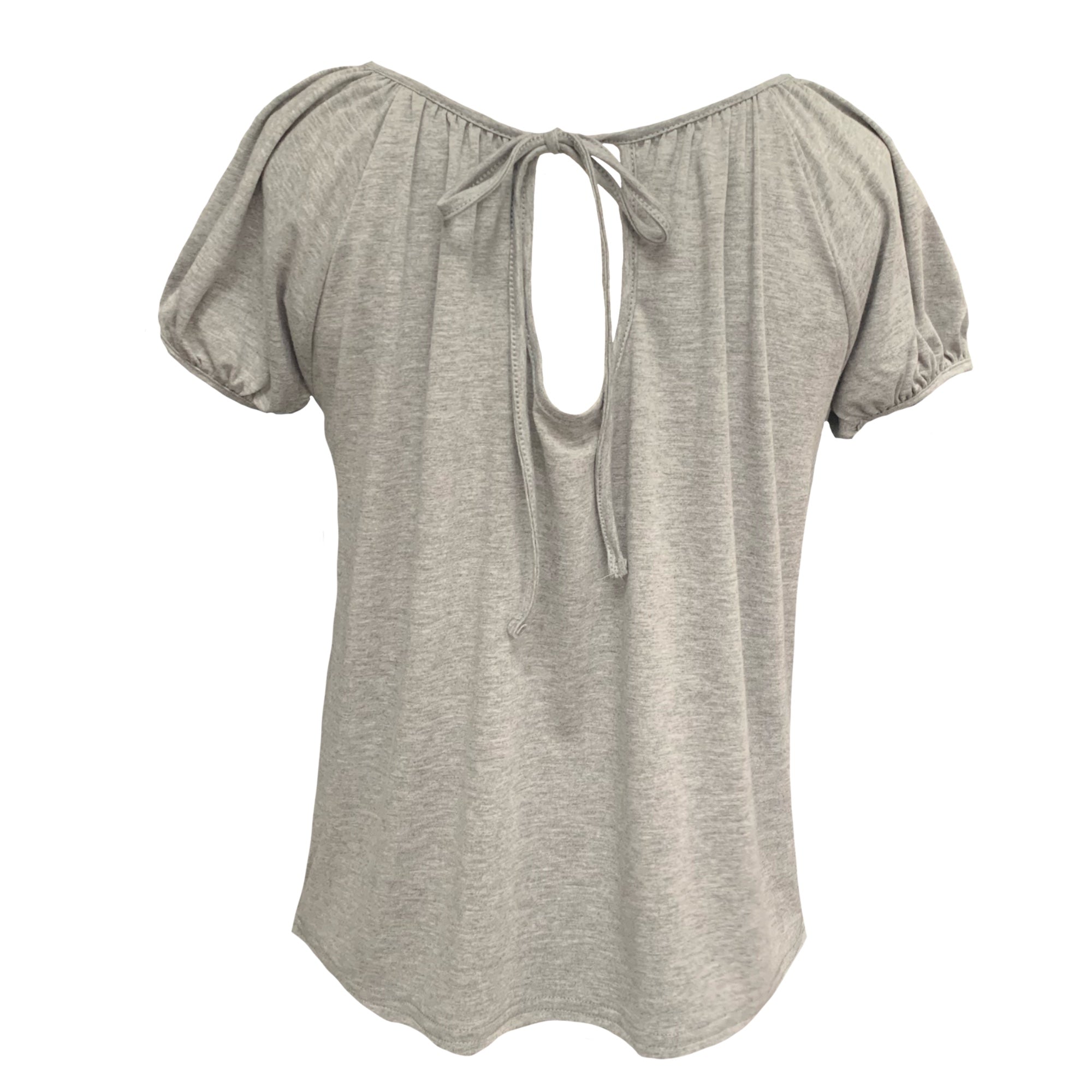 Women’s Posey Gathered Top In Grey Marl Extra Large Frock Tales