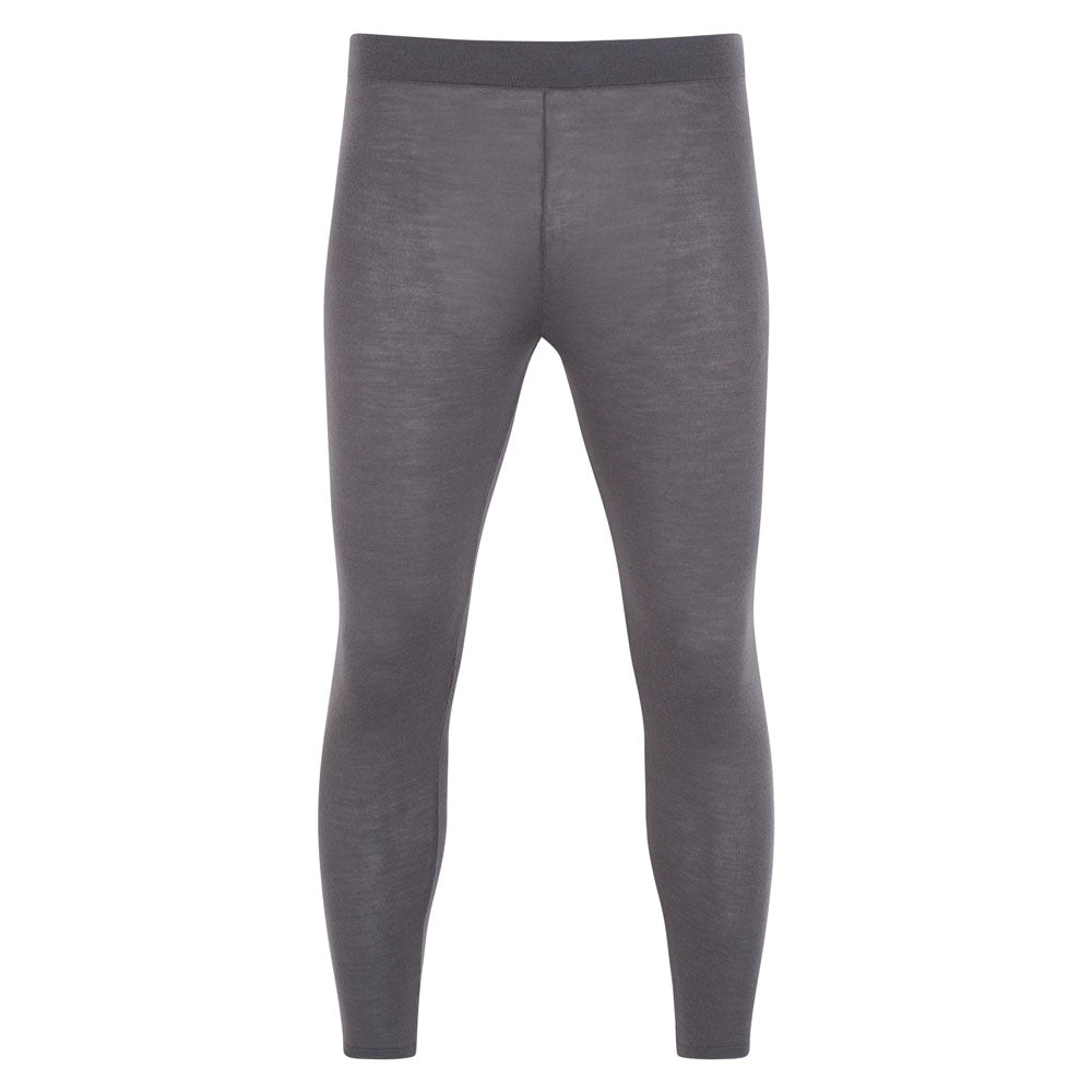 Womens Midweight Merino Activewear Athena Thermal Leggings - Storm Grey Small Paul James Knitwear