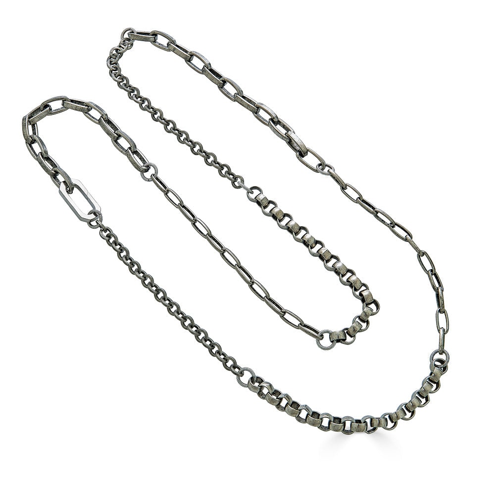 Loni Paul Jewelry Women's Silver Mixed Chain Necklace In Silver