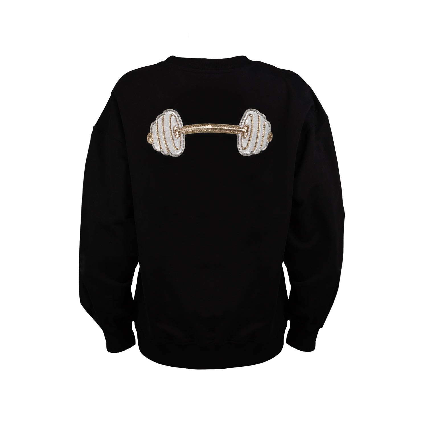 Women’s Embellished Dumbbell Sweatshirt - Black Medium Laines London