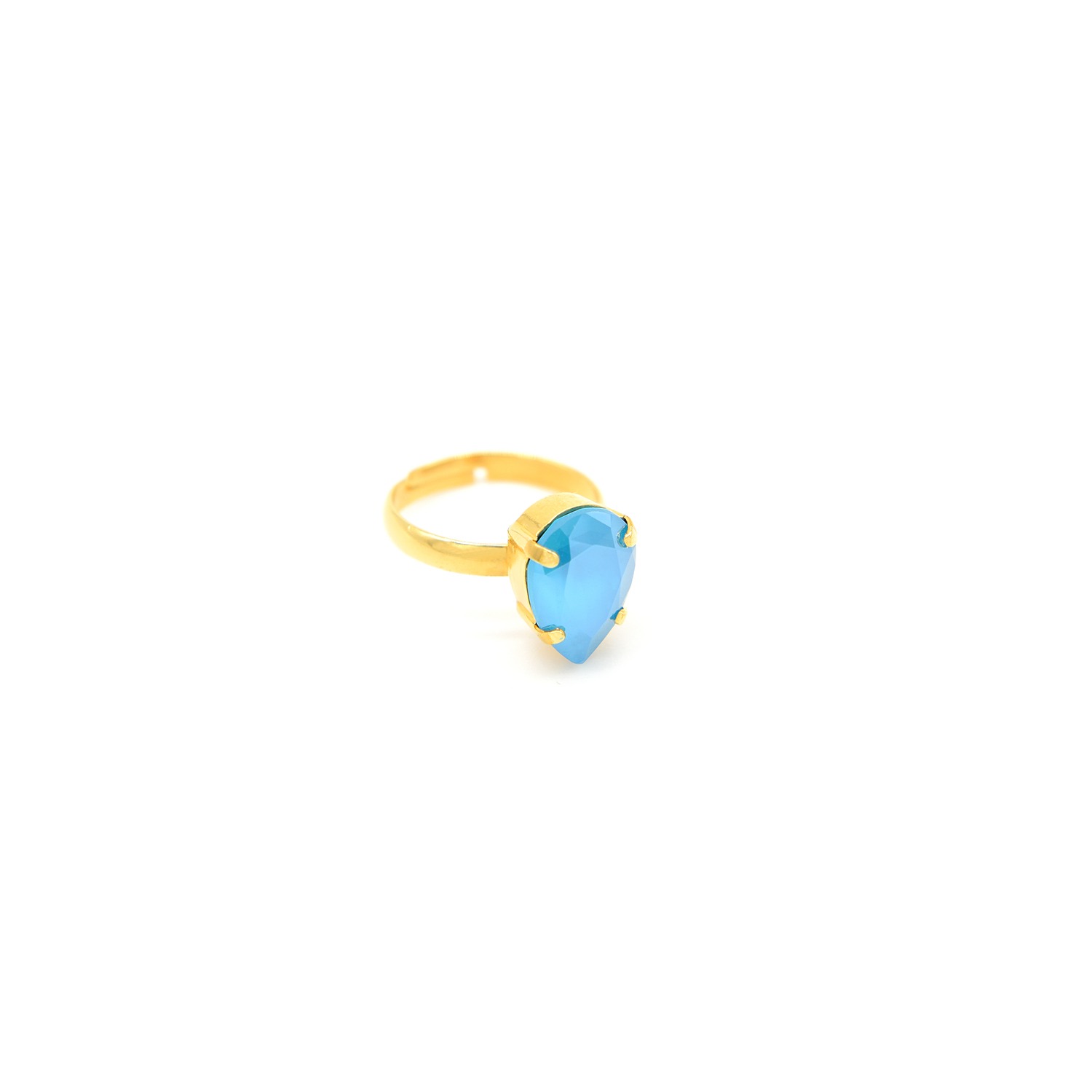Rosaspina Firenze Women's Azure Blue Drop Ring In Blue
