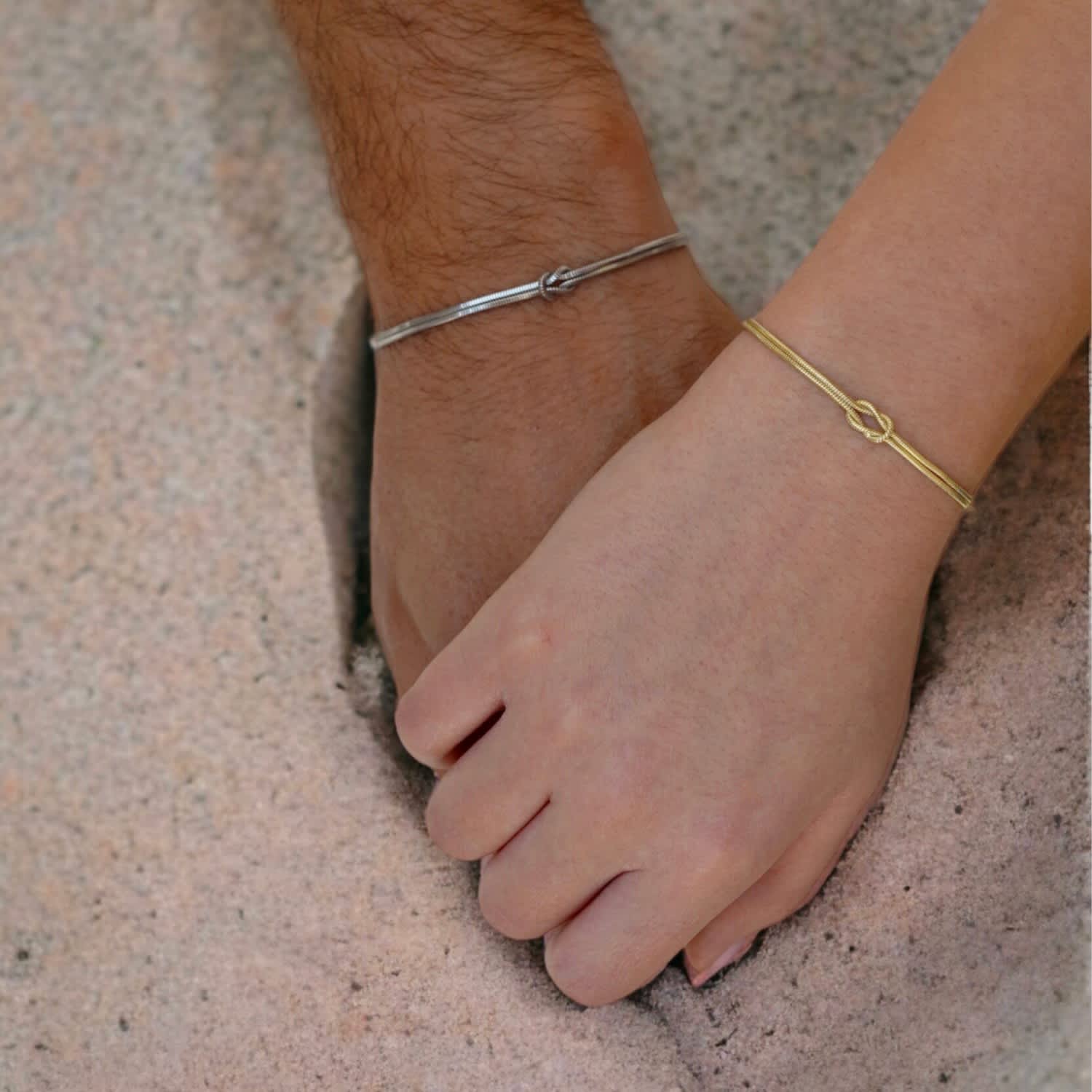 Couple Bracelet Set Love Knot Infinite Robe Knot Couples Bracelet Selen Jewels Wolf Badger