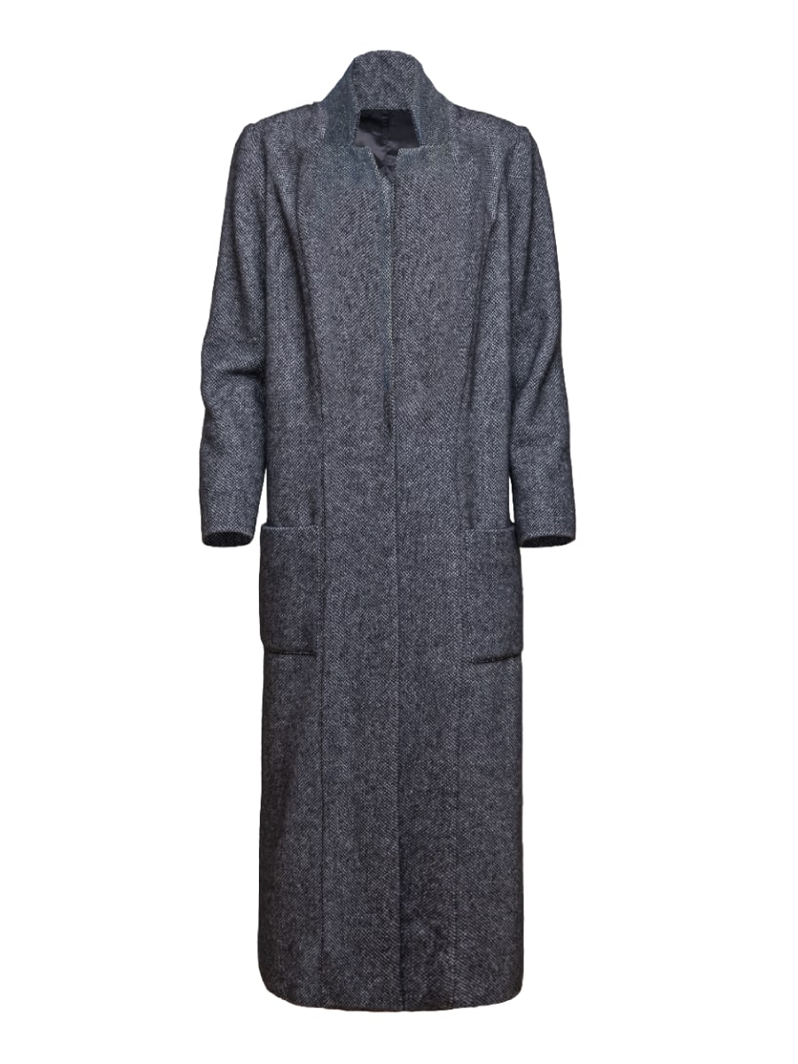 Helene Galwas Women's Grey Edith Herringbone Coat In Grey