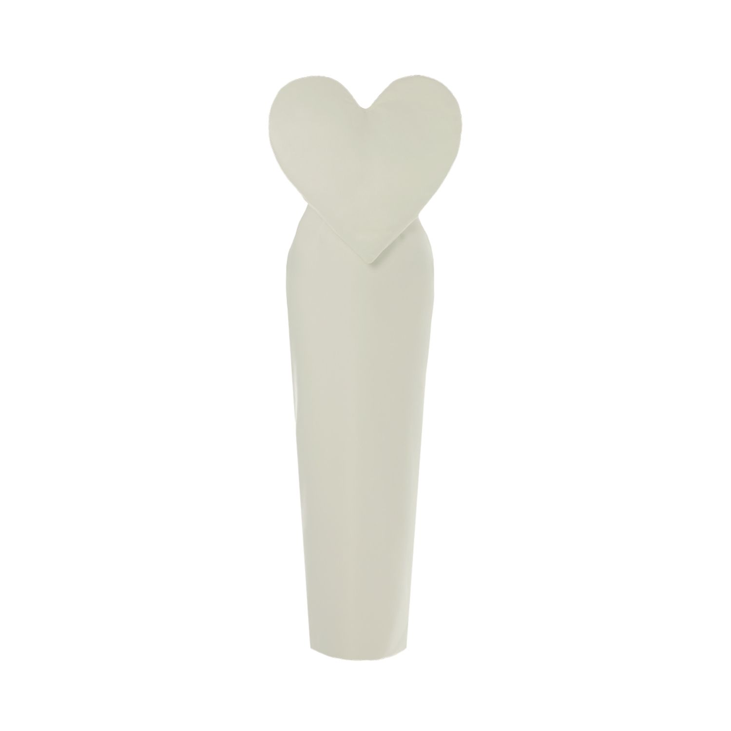 Women's Gigi Dress + Heart | Strapless Cone Maxi In White | Extra Small | Baé Special Moments