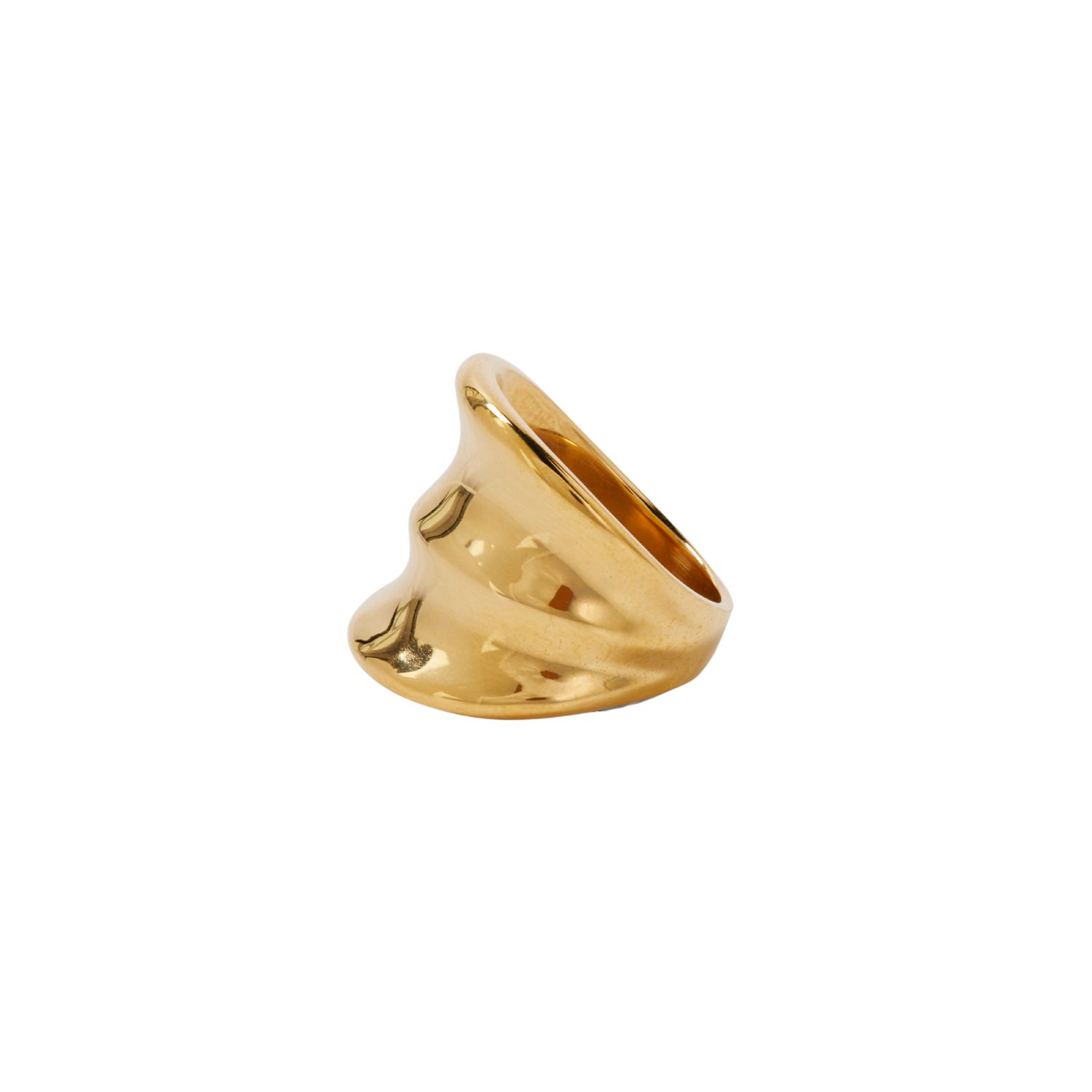 Tami&tami Women's Gold Leclat Moire Ring In Gray