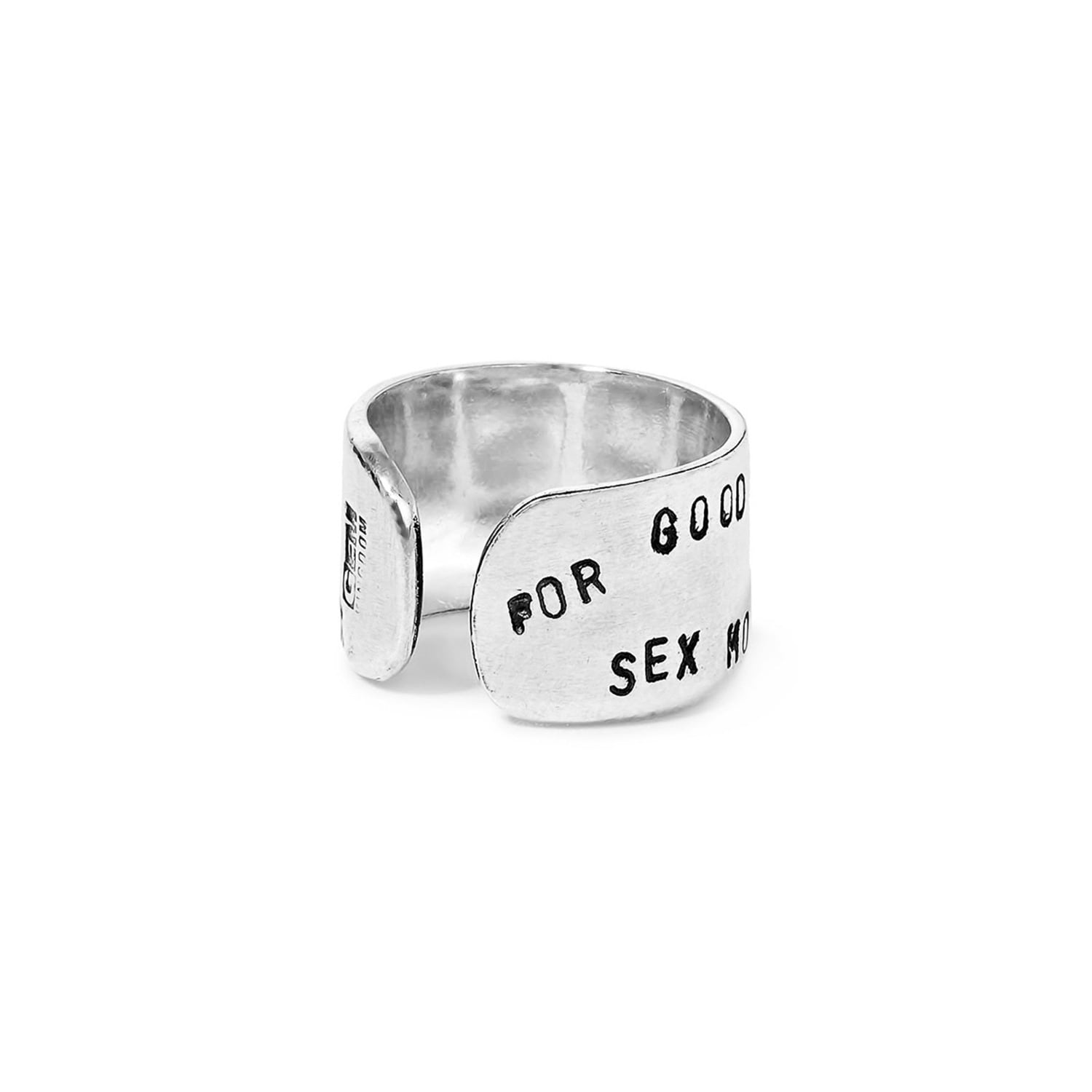 Gem Kingdom Silver Good Luck Ring Men