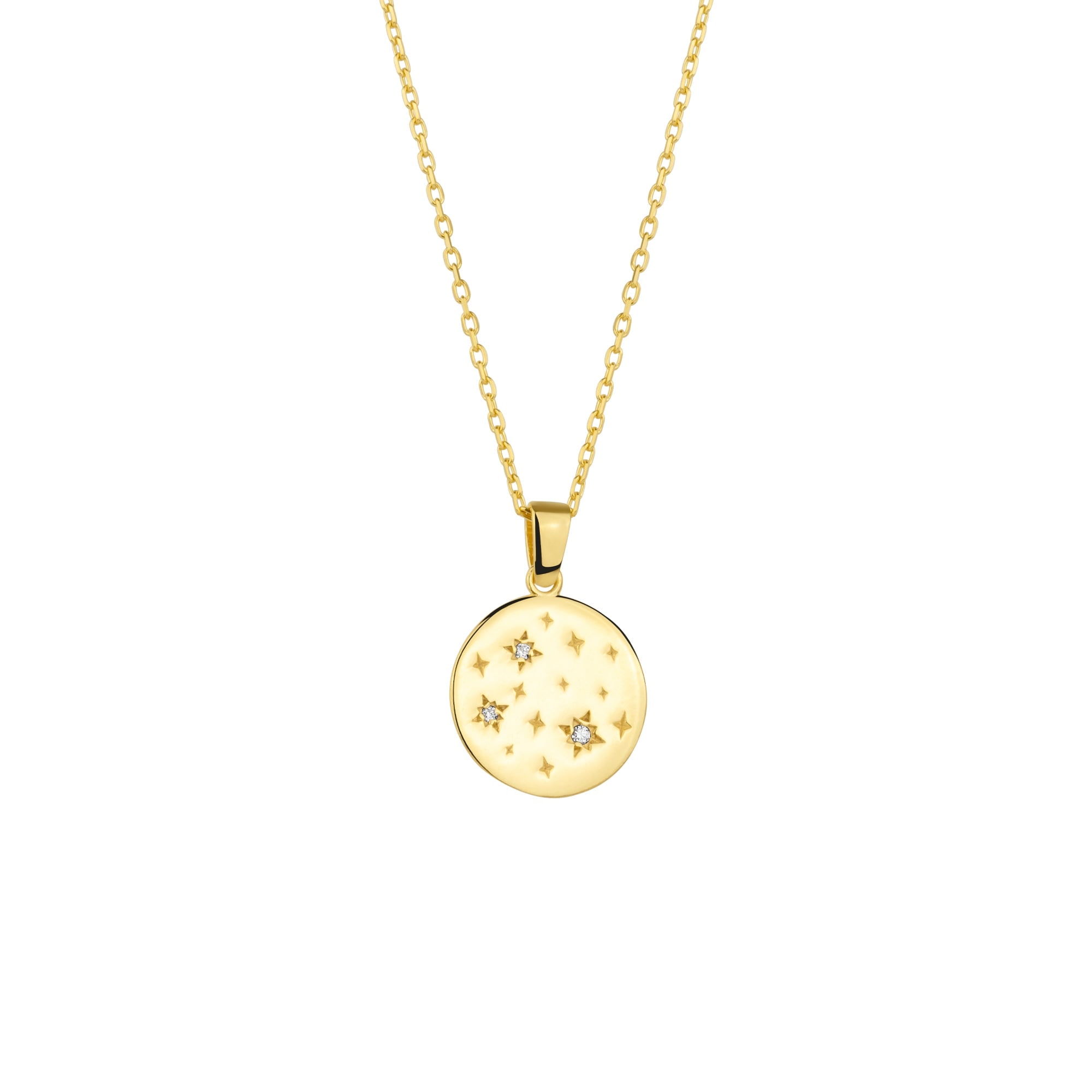 Spero London Women's Fine Celestial Diamond Pendant Sterling Silver Necklace - Gold