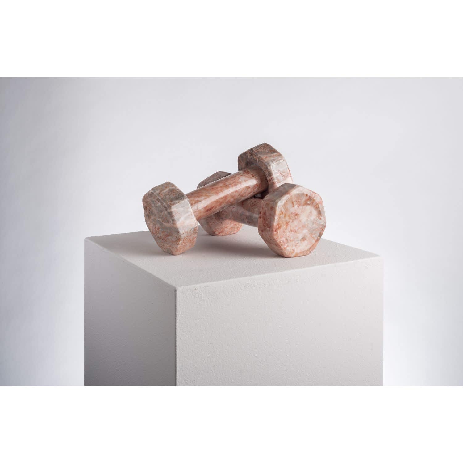 Gym Dumbbells 1.5 Kilo Piece - Pink Marble | And Jacob | Wolf & Badger