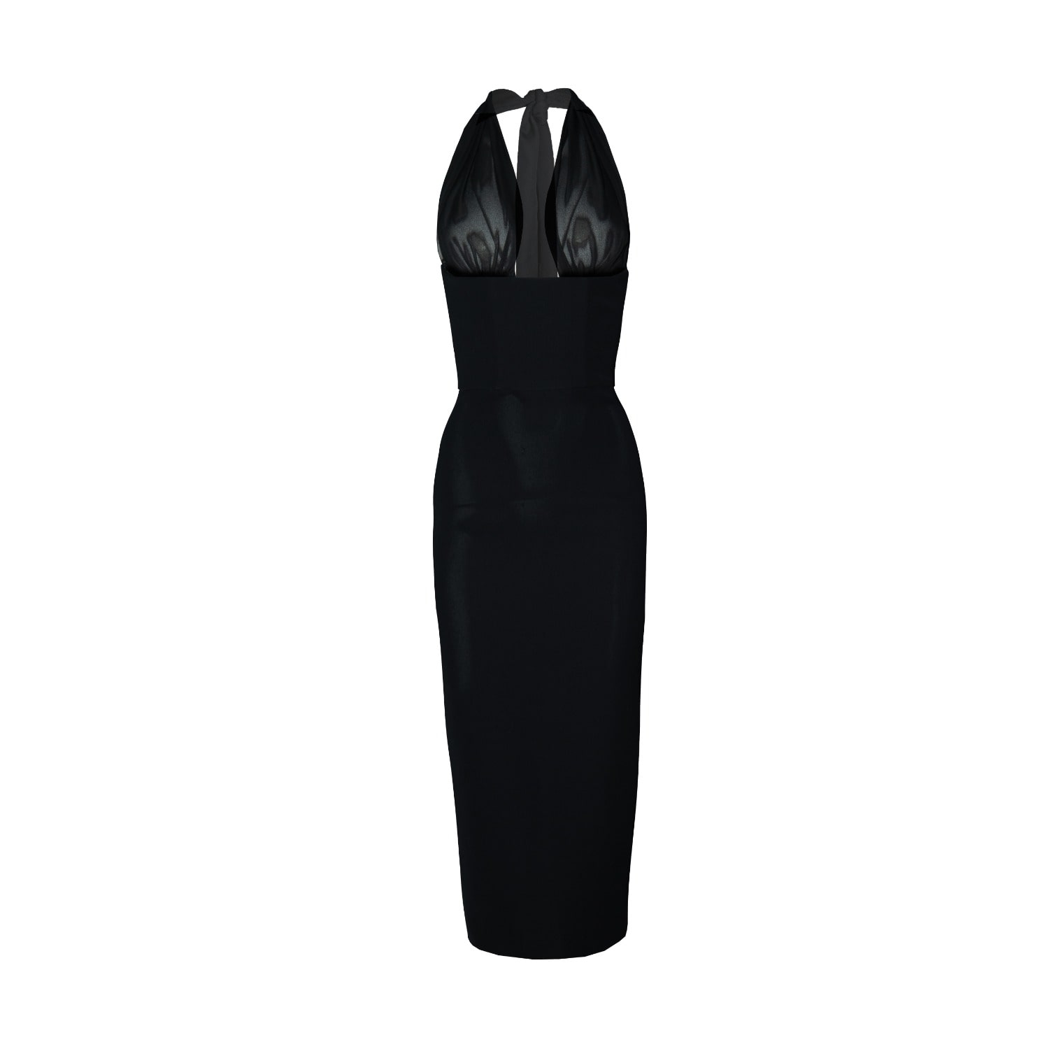 Vestiaire D'un Oiseau Libre Dynamic Midi Dress In Black