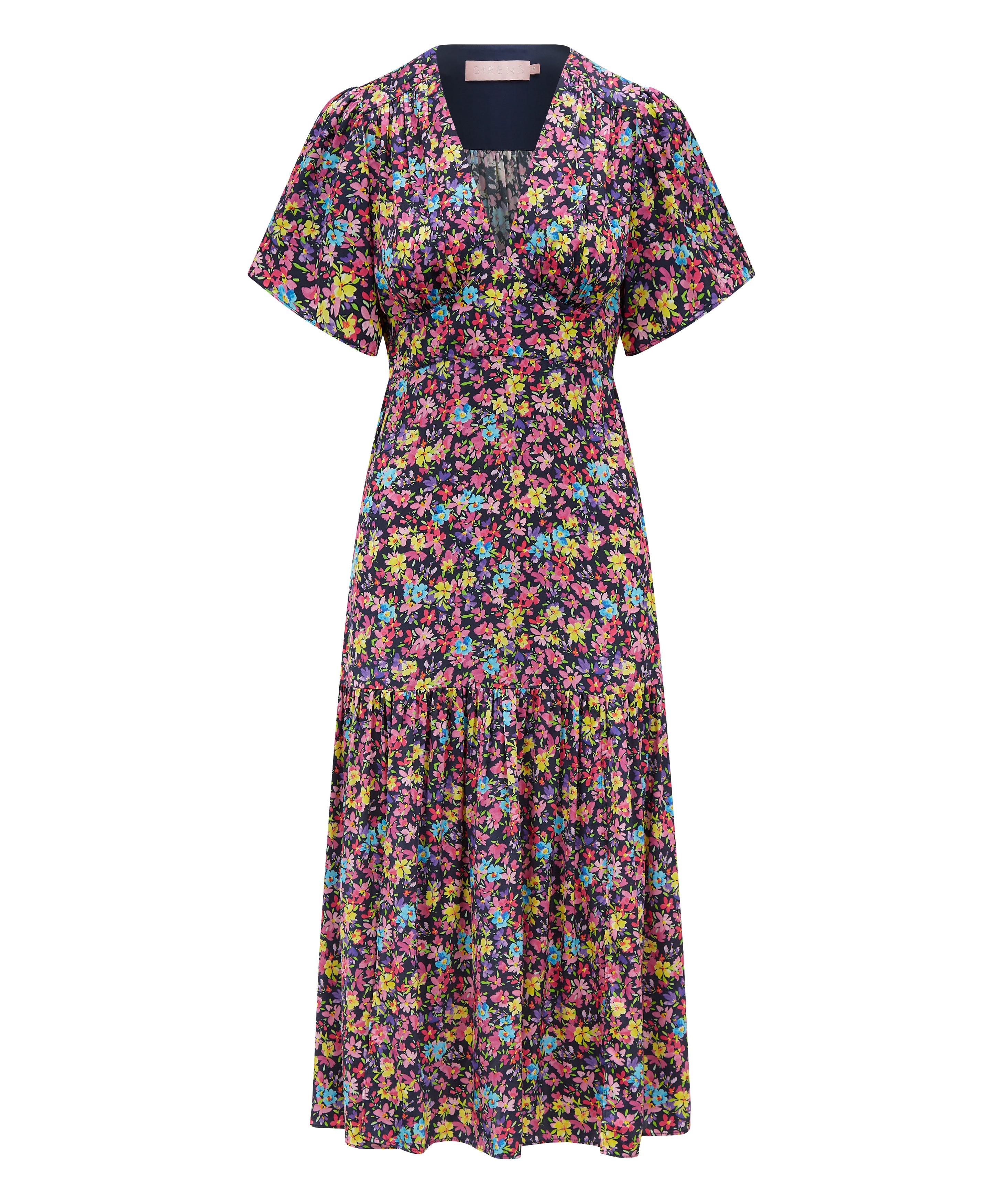 Women’s Blue Imelda Dress Navy Ditsy Floral Small Sirens London