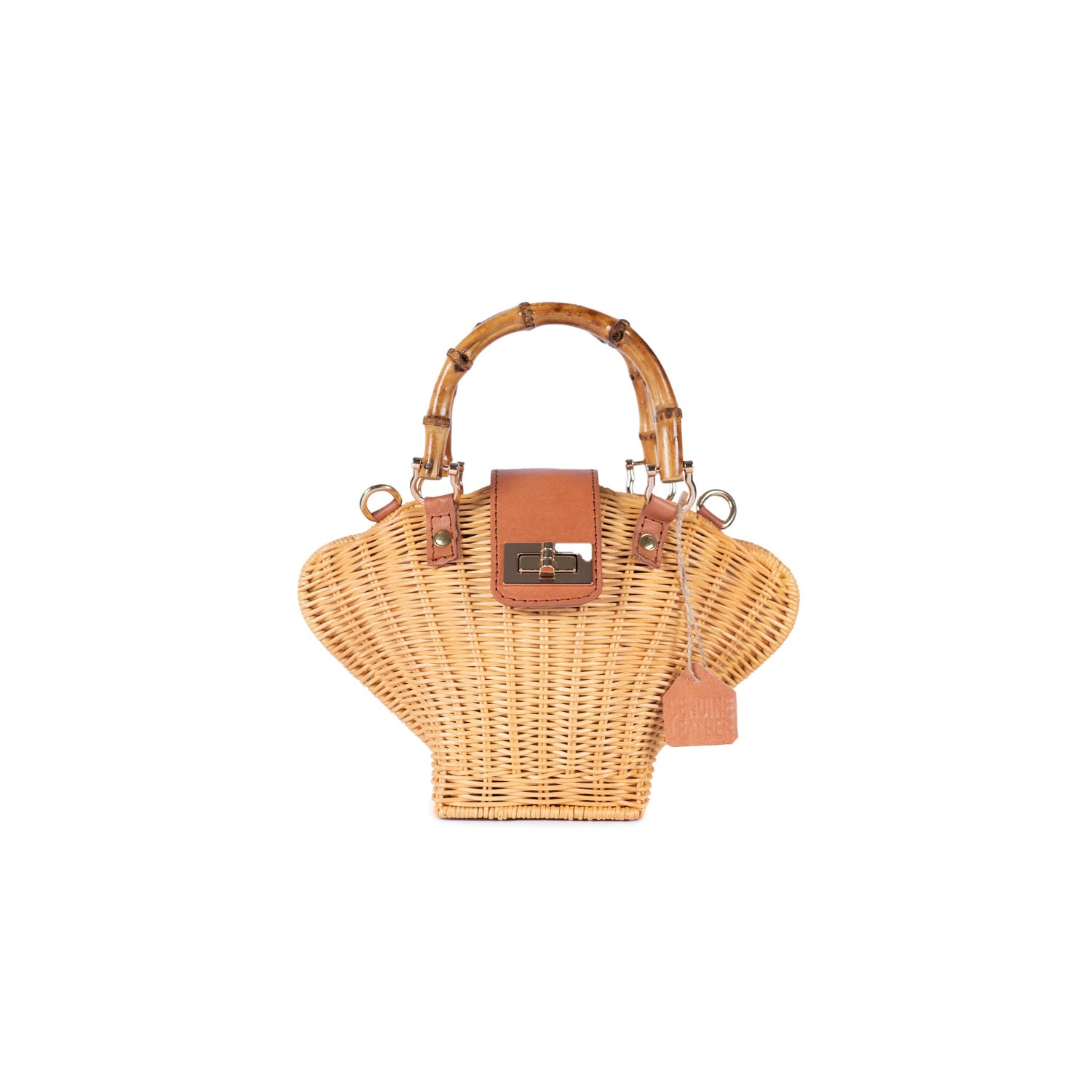 Jelavu Brown  Maree Bamboo Women Crossbody Bag - Tan