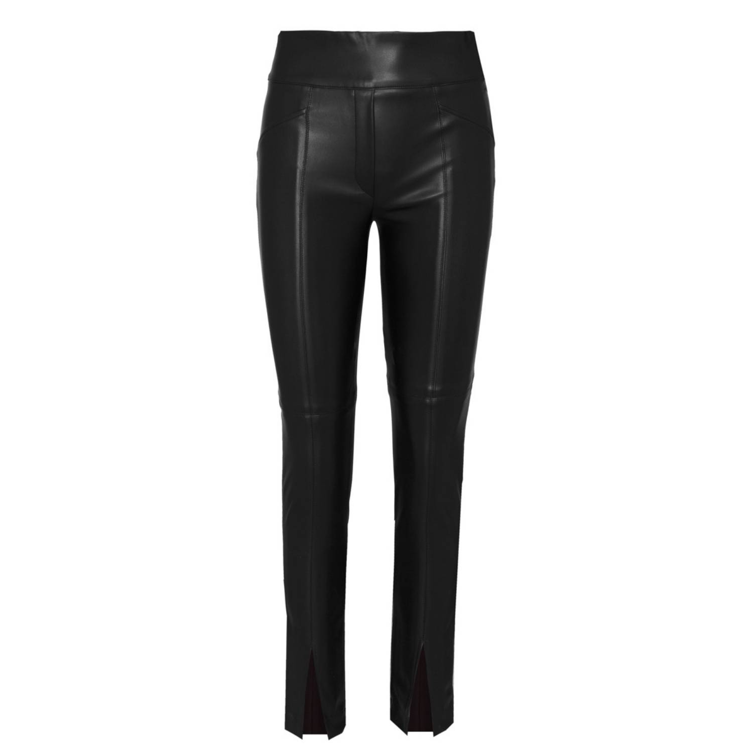 The Extreme Collection Women's Brown Berenice Moka Faux Leather Trousers In Brown