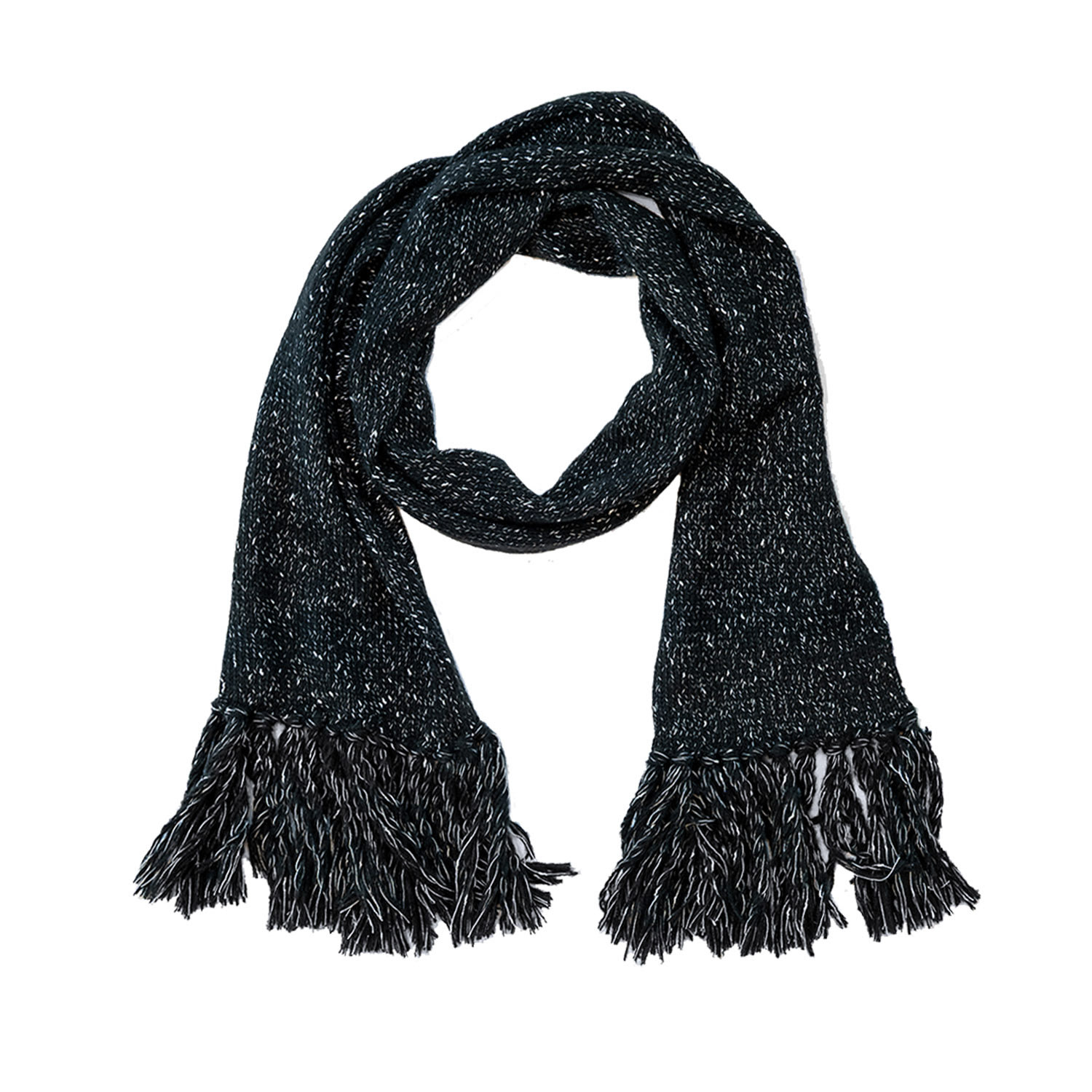 Circular Path Women's Black / White Salt & Pepper Scarf