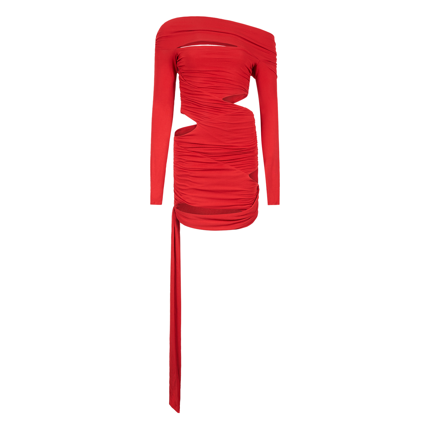 strapless open back dress Short Wrap Cocktail Draped Mini Dress – The Dress Outlet