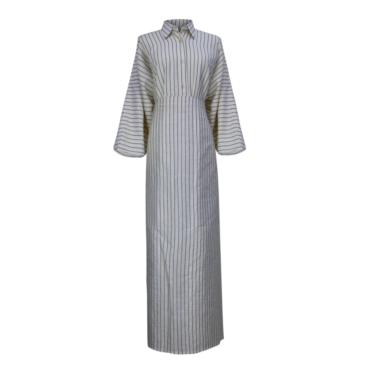 Miss Fm Women's Neutrals / Black / White Mimi Maxi Dress In Black