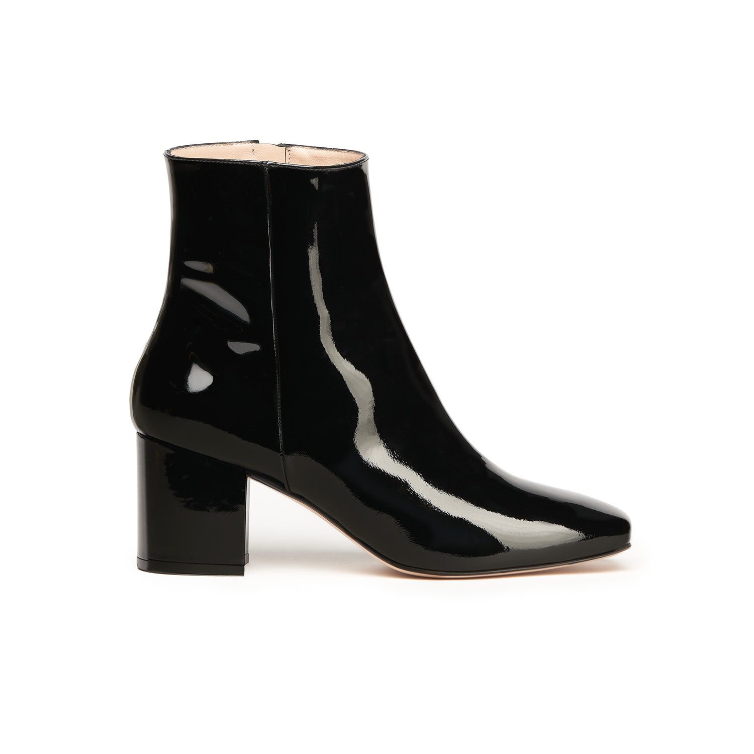 Shop Miyana Berlin Women's Sienna Boots In Black Patent