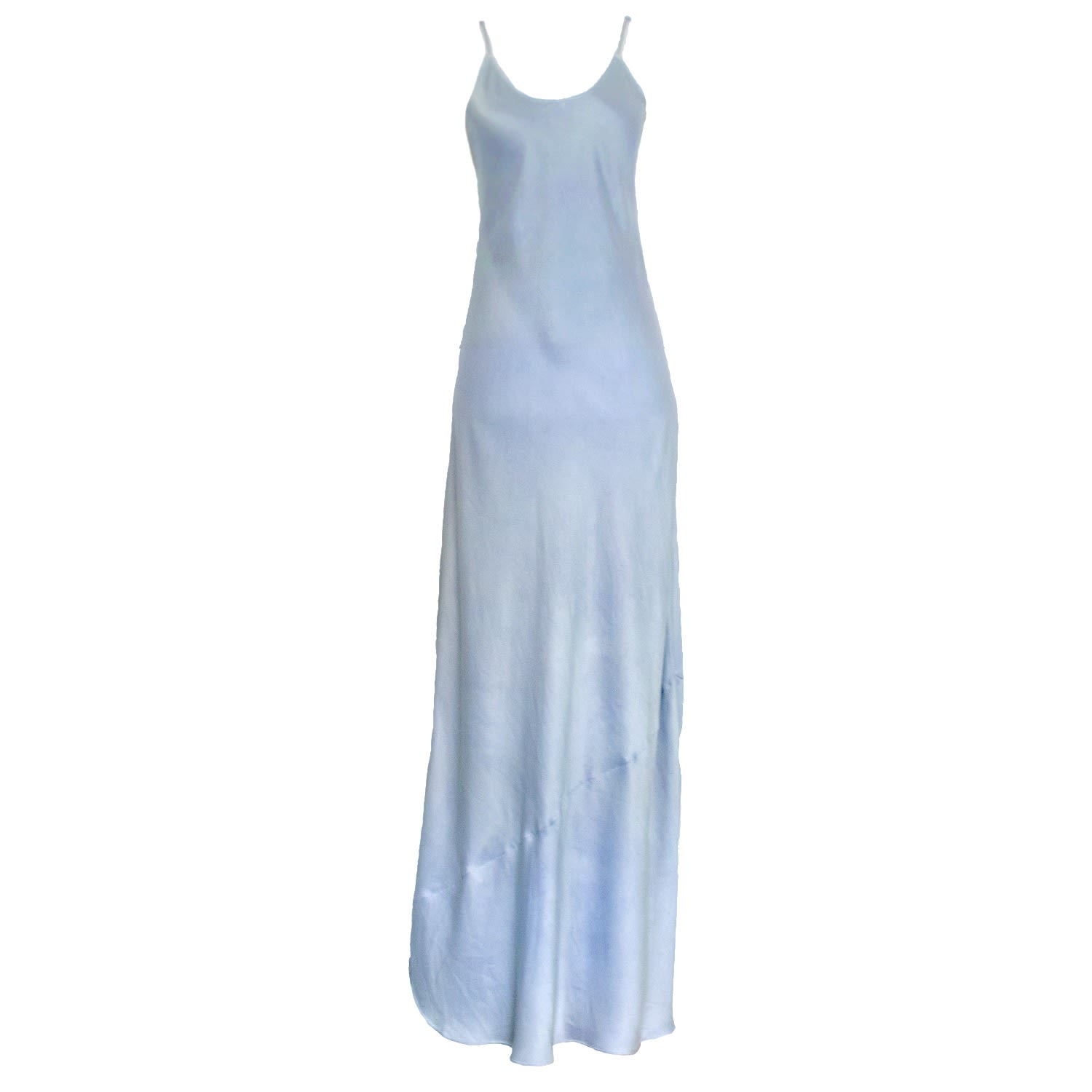 Ocean Prairie Women's Blue Natural Dyed Prairie Wildrye Slip Dress In Tall Bell Flower