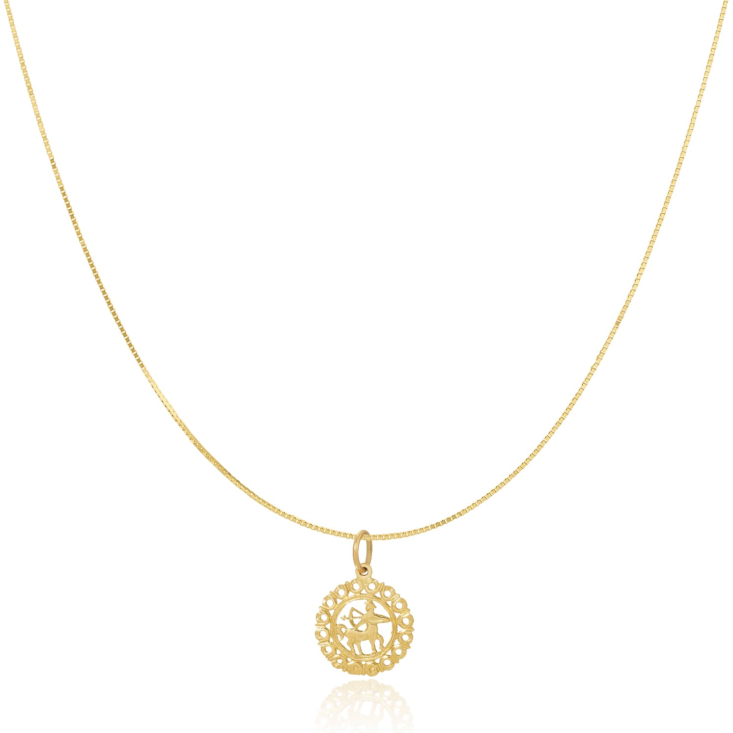 Maya Brenner Women's Gold Zodiac Necklace - Sagittarius In Gold