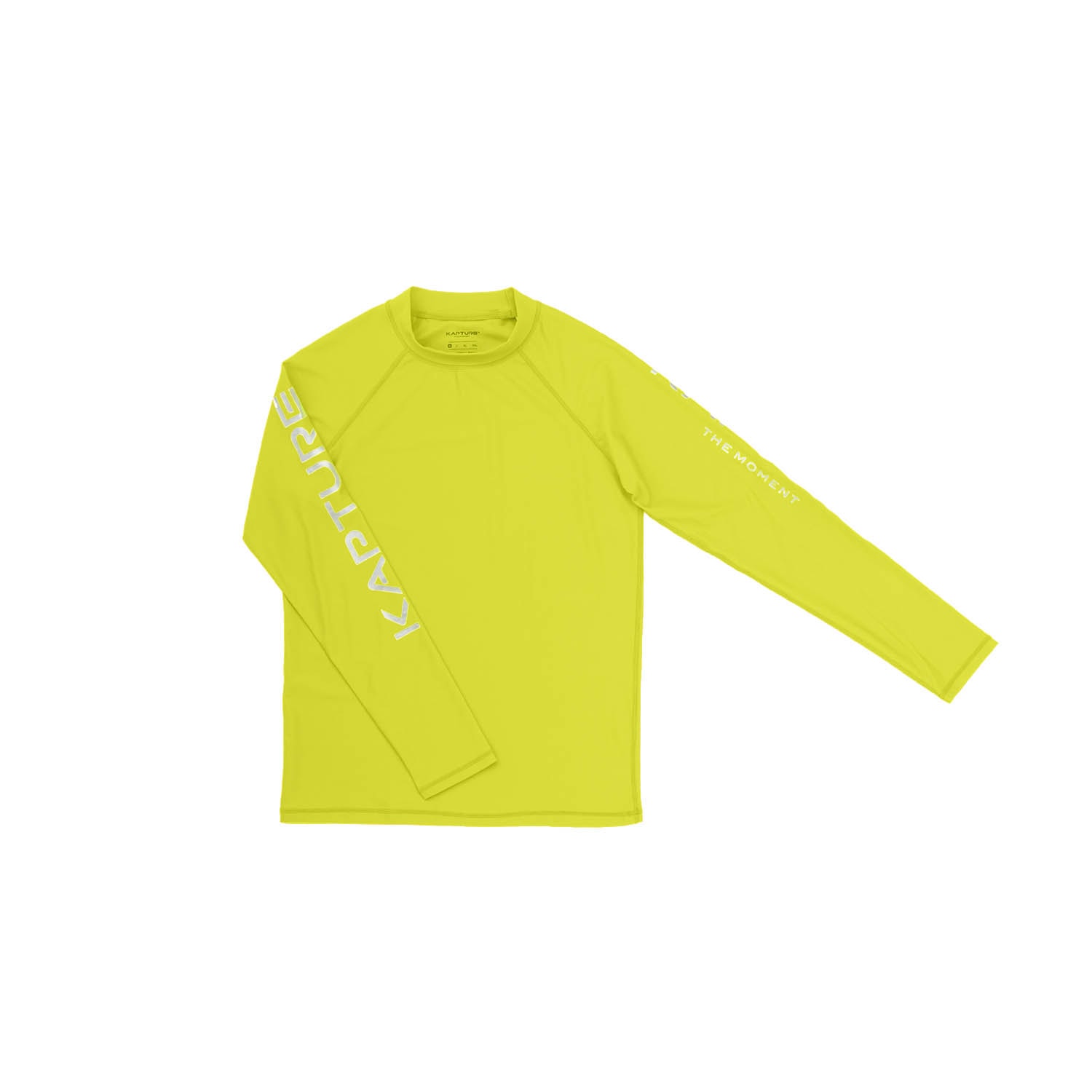 Kapture Men's Yellow / Orange Dayglow Comfyfit Recycled Rashguard - Yellow In Yellow/orange