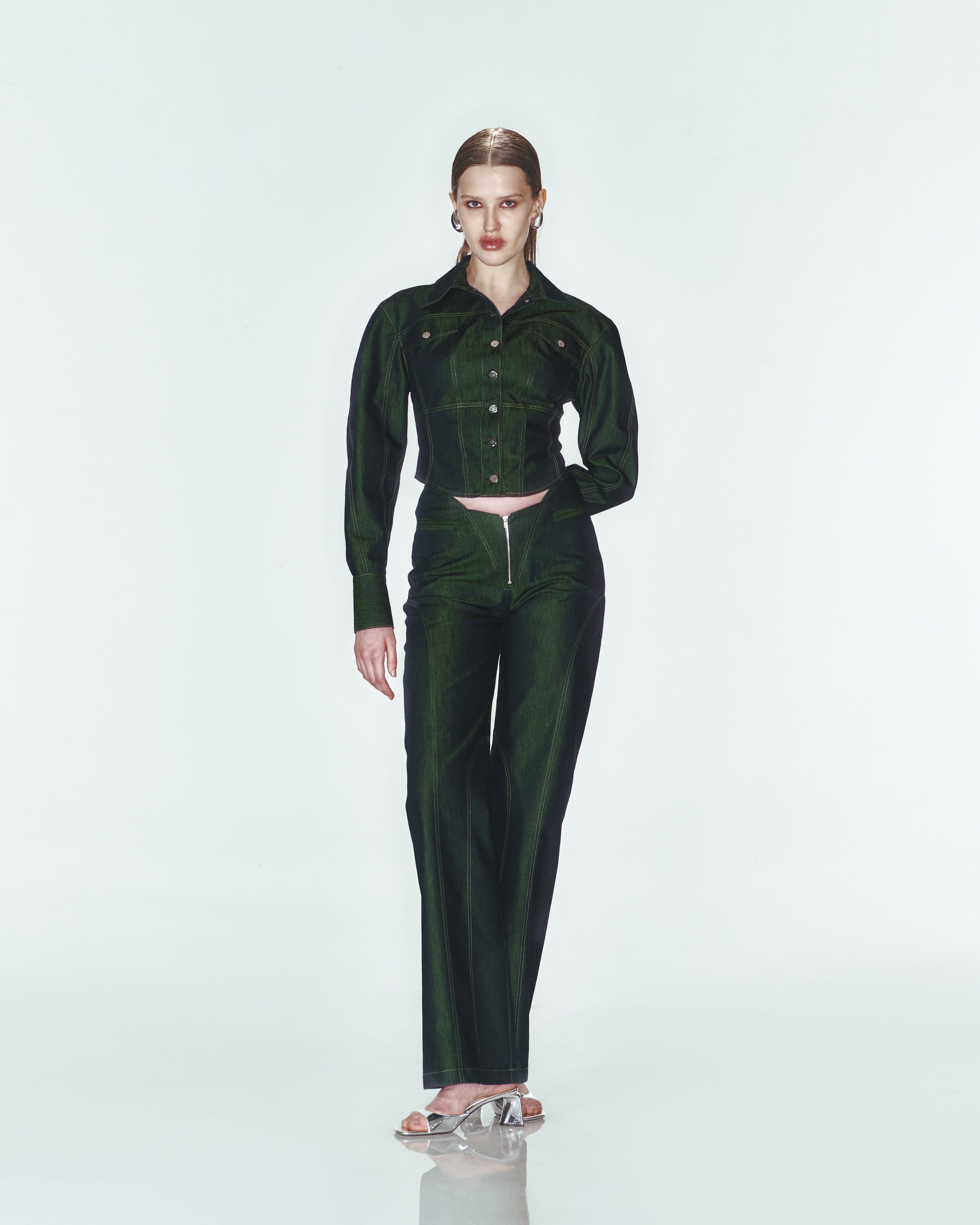 Ambivalent Corset jacket【HEAP】 Sculpt Corset Full Zip - Moonbeam | MPG Sport