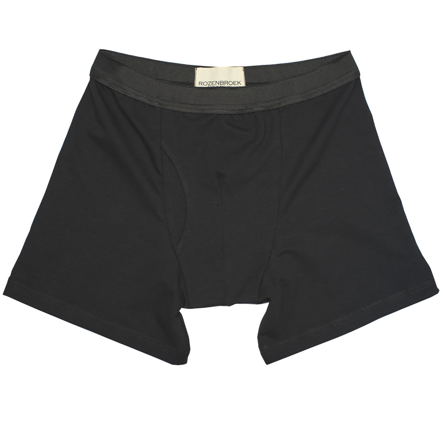 Men’s Organic Bamboo Jersey Boxer-Short In Black Large Rozenbroek