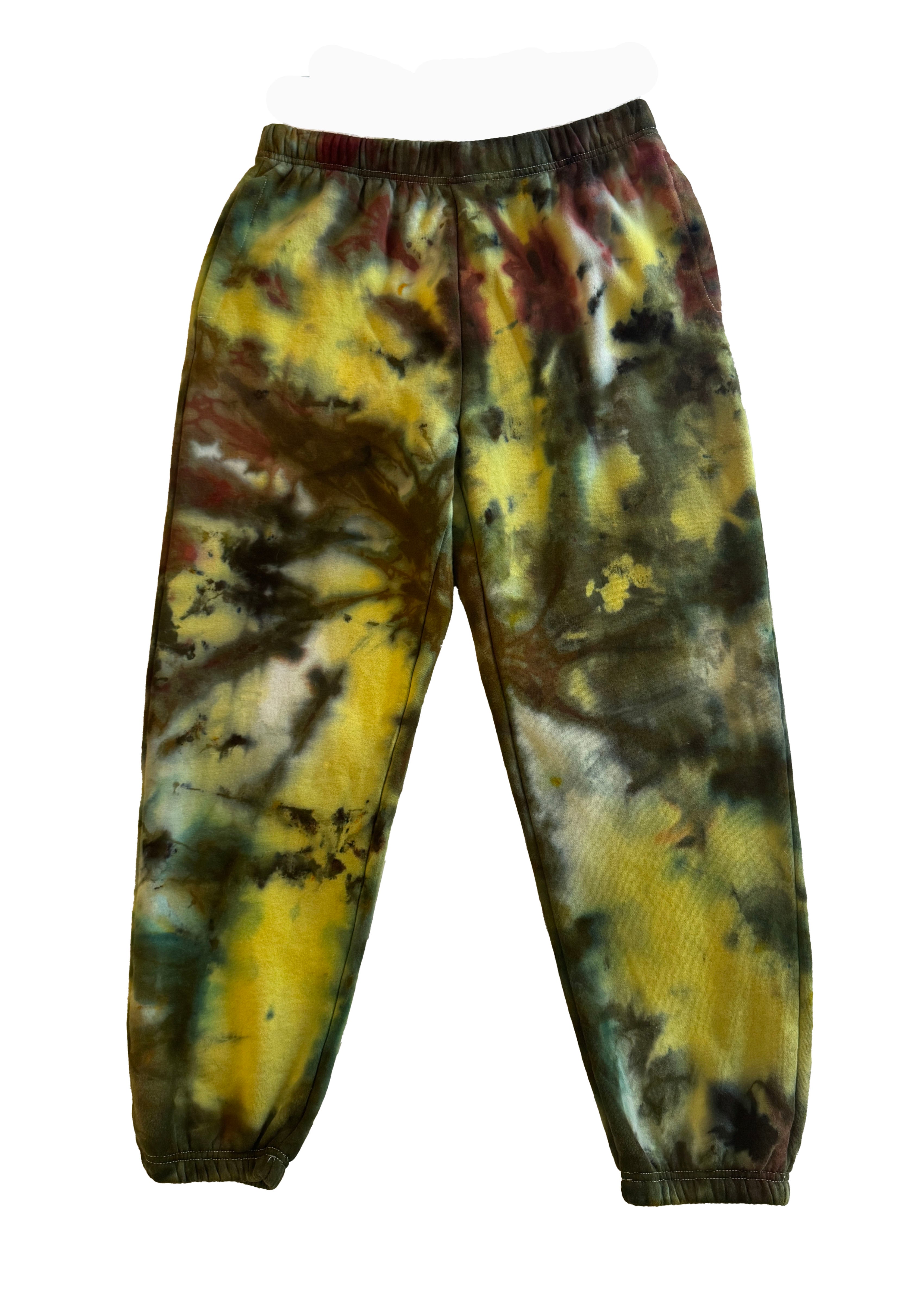 Roy G. Women's Green Camo Tie Dye Sweatpant In Green